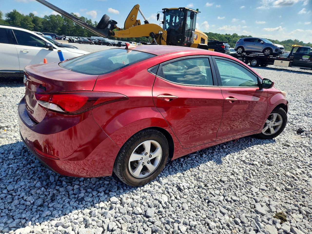 2014 Hyundai Elantra Se Красный vin: 5NPDH4AE0EH510290