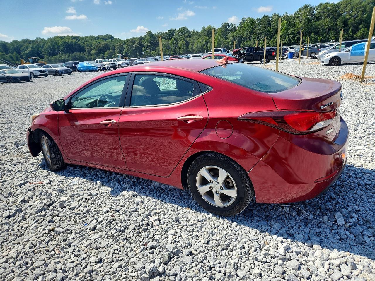 2014 Hyundai Elantra Se Красный vin: 5NPDH4AE0EH510290
