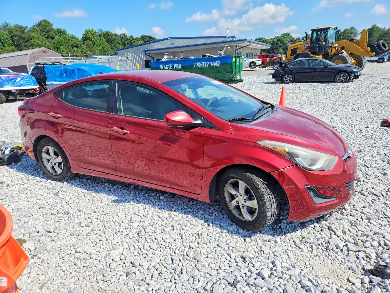 2014 Hyundai Elantra Se Красный vin: 5NPDH4AE0EH510290
