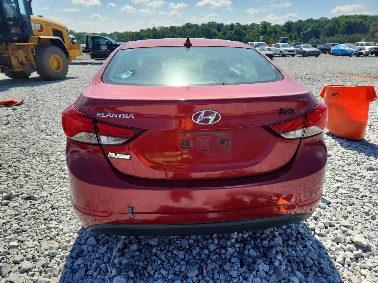 2014 Hyundai Elantra Se Красный vin: 5NPDH4AE0EH510290