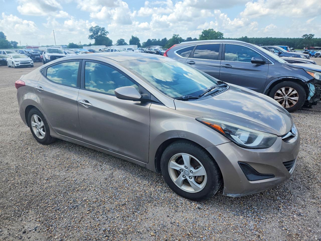 2014 Hyundai Elantra Se Beige vin: 5NPDH4AE0EH521774