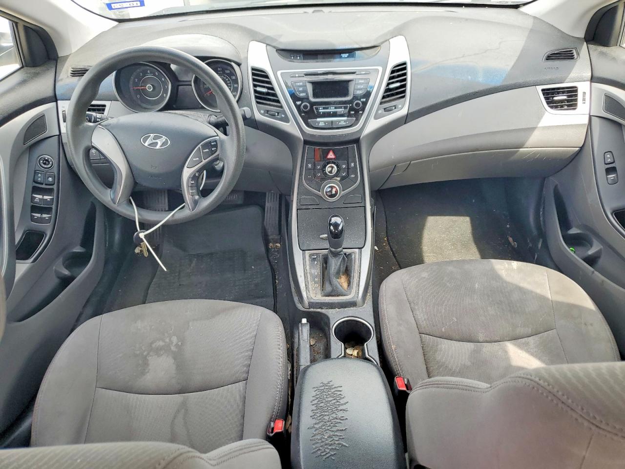 2014 Hyundai Elantra Se White vin: 5NPDH4AE0EH524044