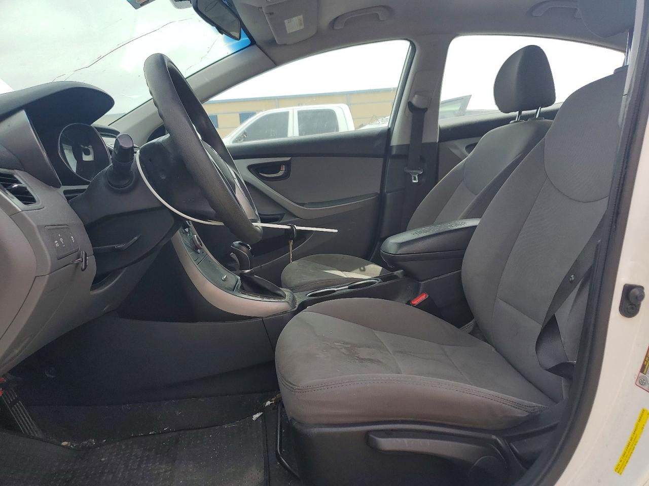 2014 Hyundai Elantra Se White vin: 5NPDH4AE0EH524044