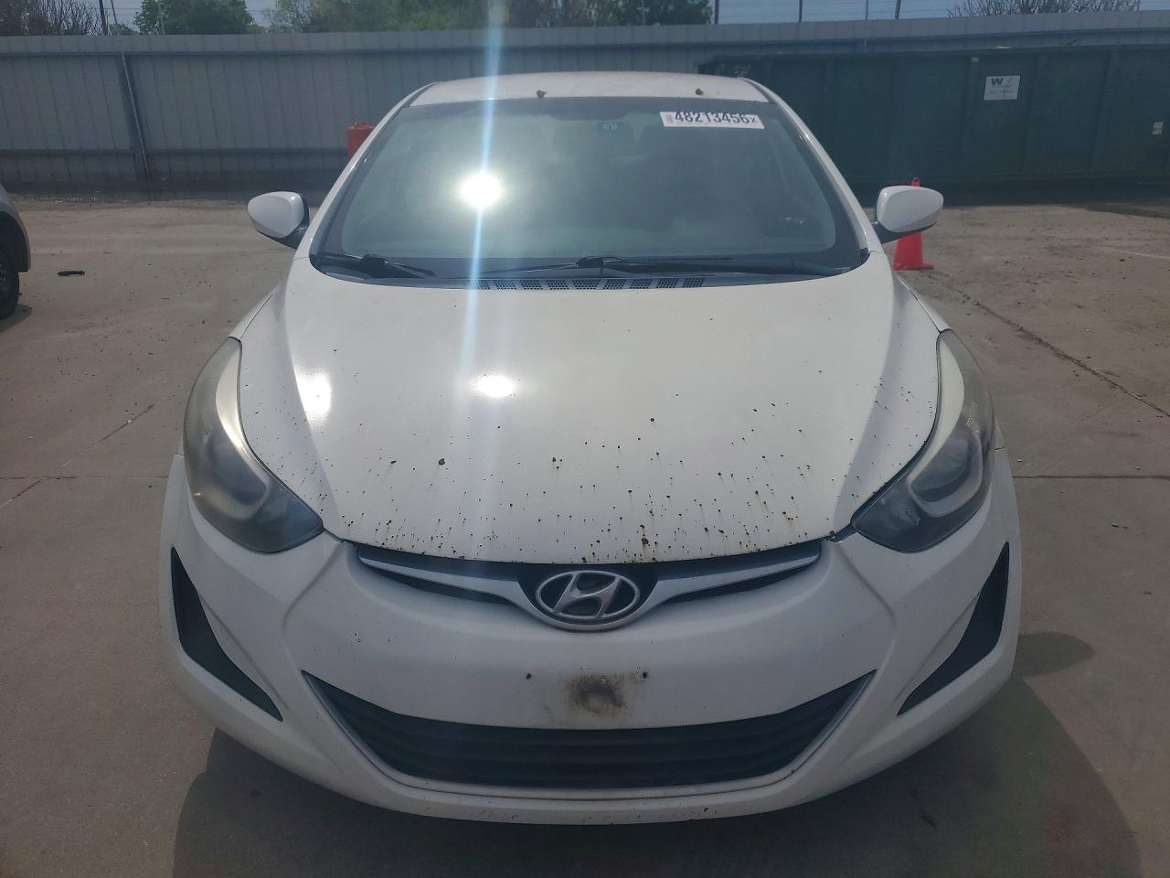 2014 Hyundai Elantra Se White vin: 5NPDH4AE0EH524044
