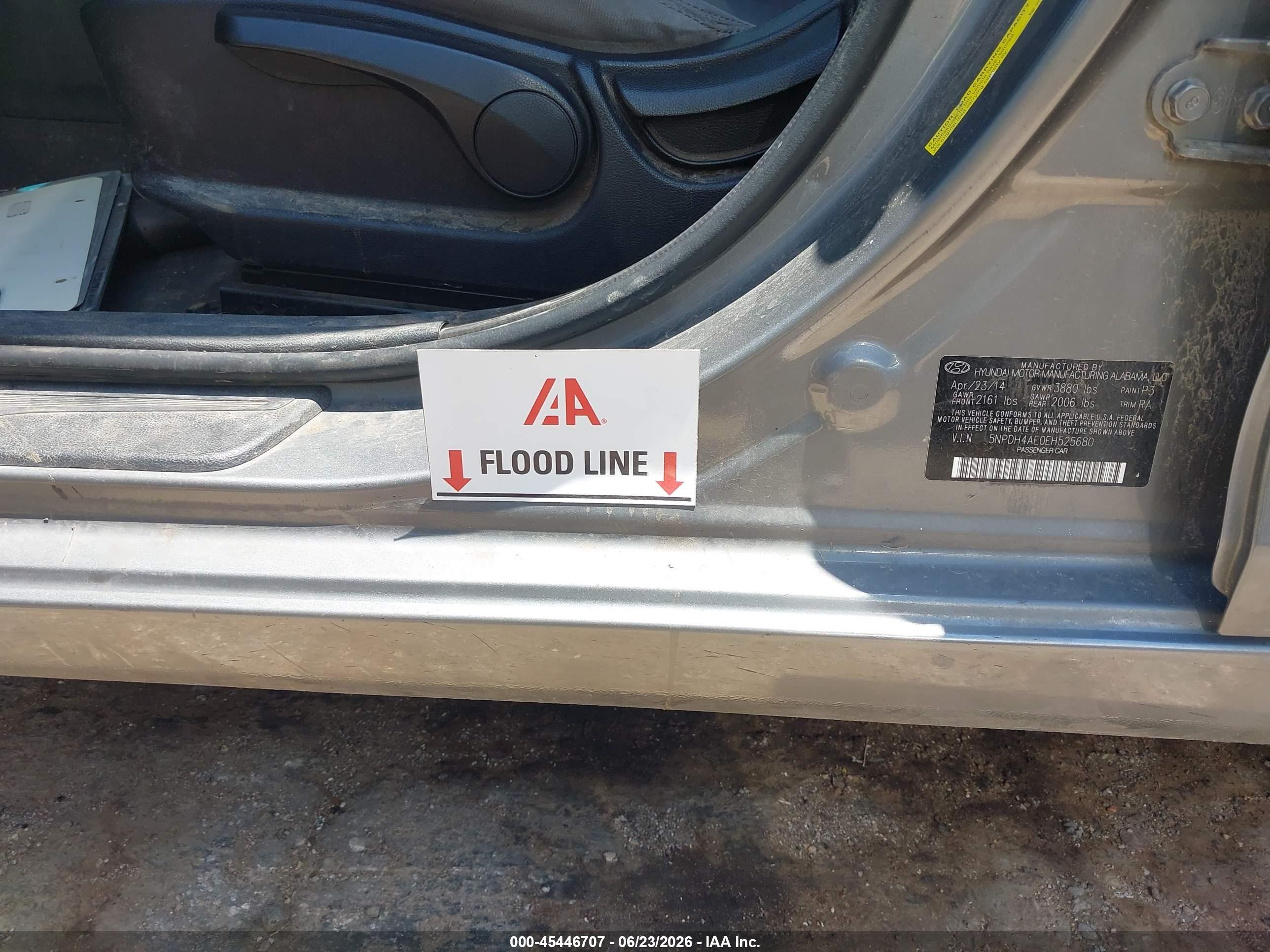 2014 Hyundai Elantra Se Серый vin: 5NPDH4AE0EH525680