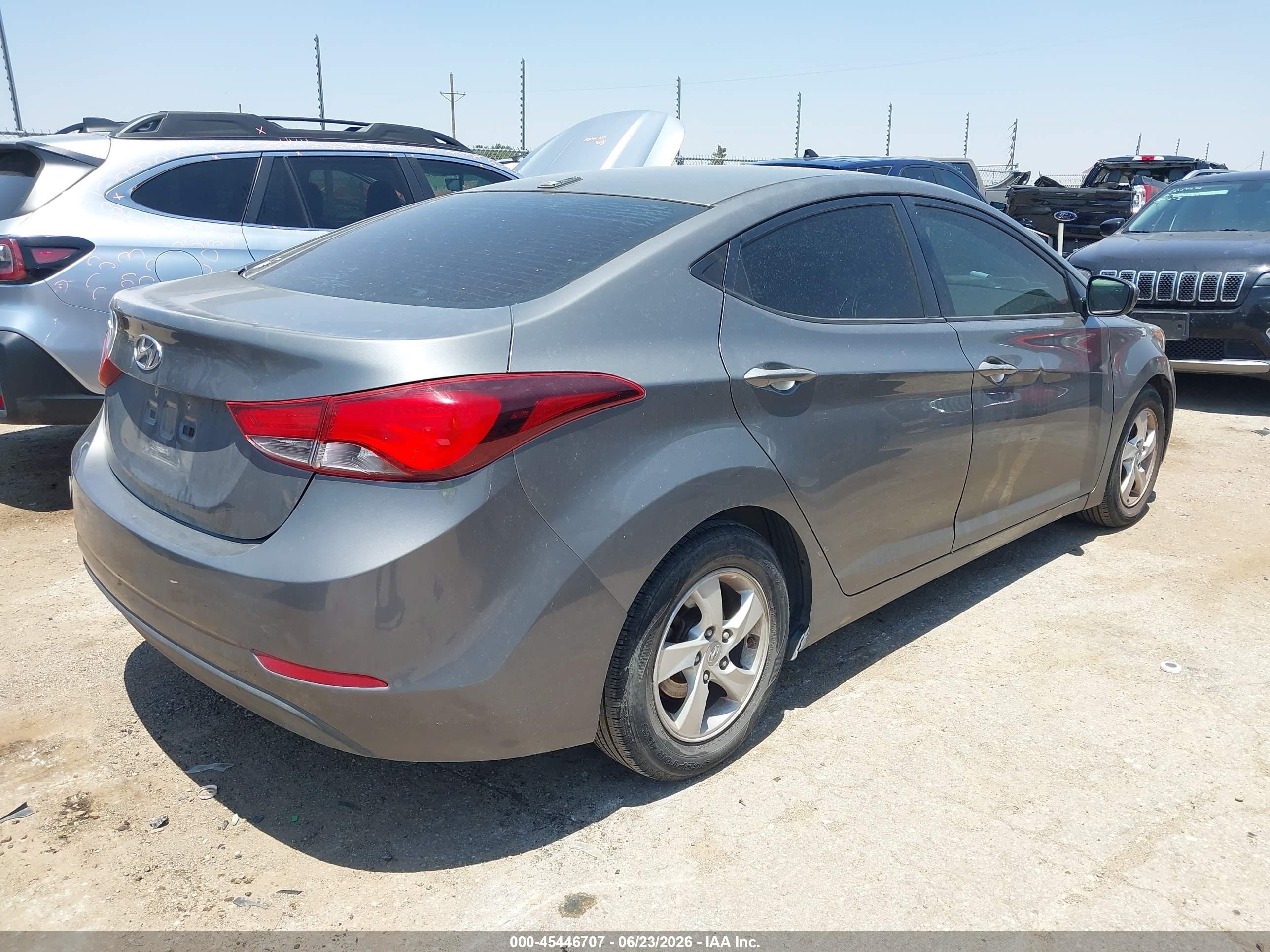 2014 Hyundai Elantra Se Серый vin: 5NPDH4AE0EH525680