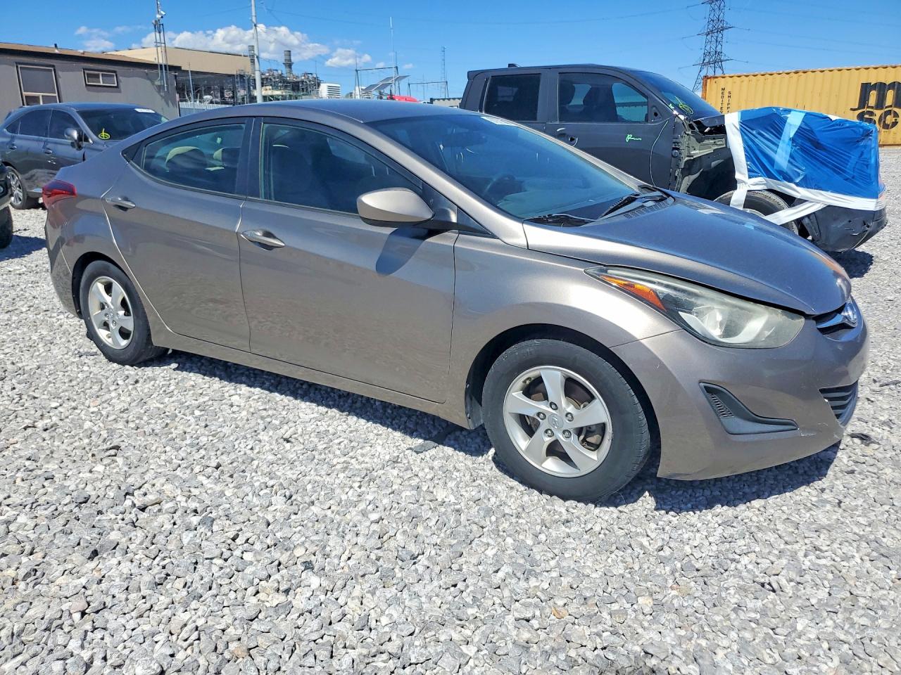 2014 Hyundai Elantra Se Gray vin: 5NPDH4AE0EH528790