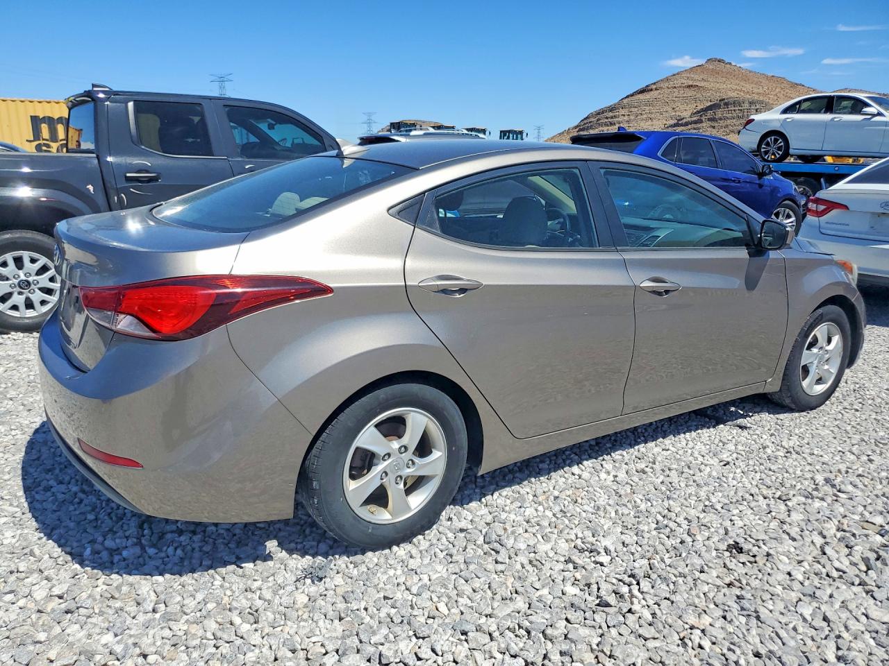 2014 Hyundai Elantra Se Gray vin: 5NPDH4AE0EH528790