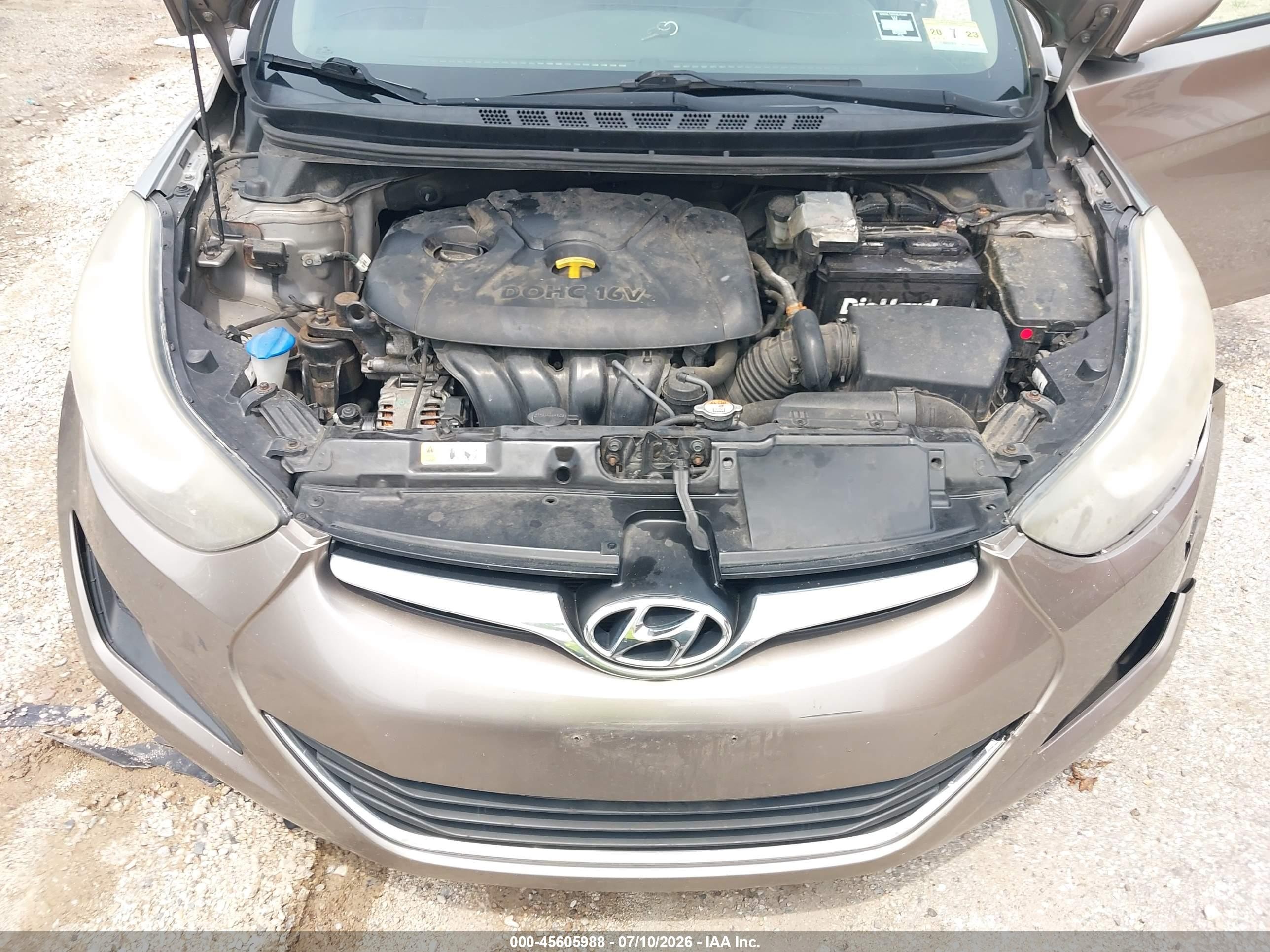 2014 Hyundai Elantra Se Золотой vin: 5NPDH4AE0EH529146
