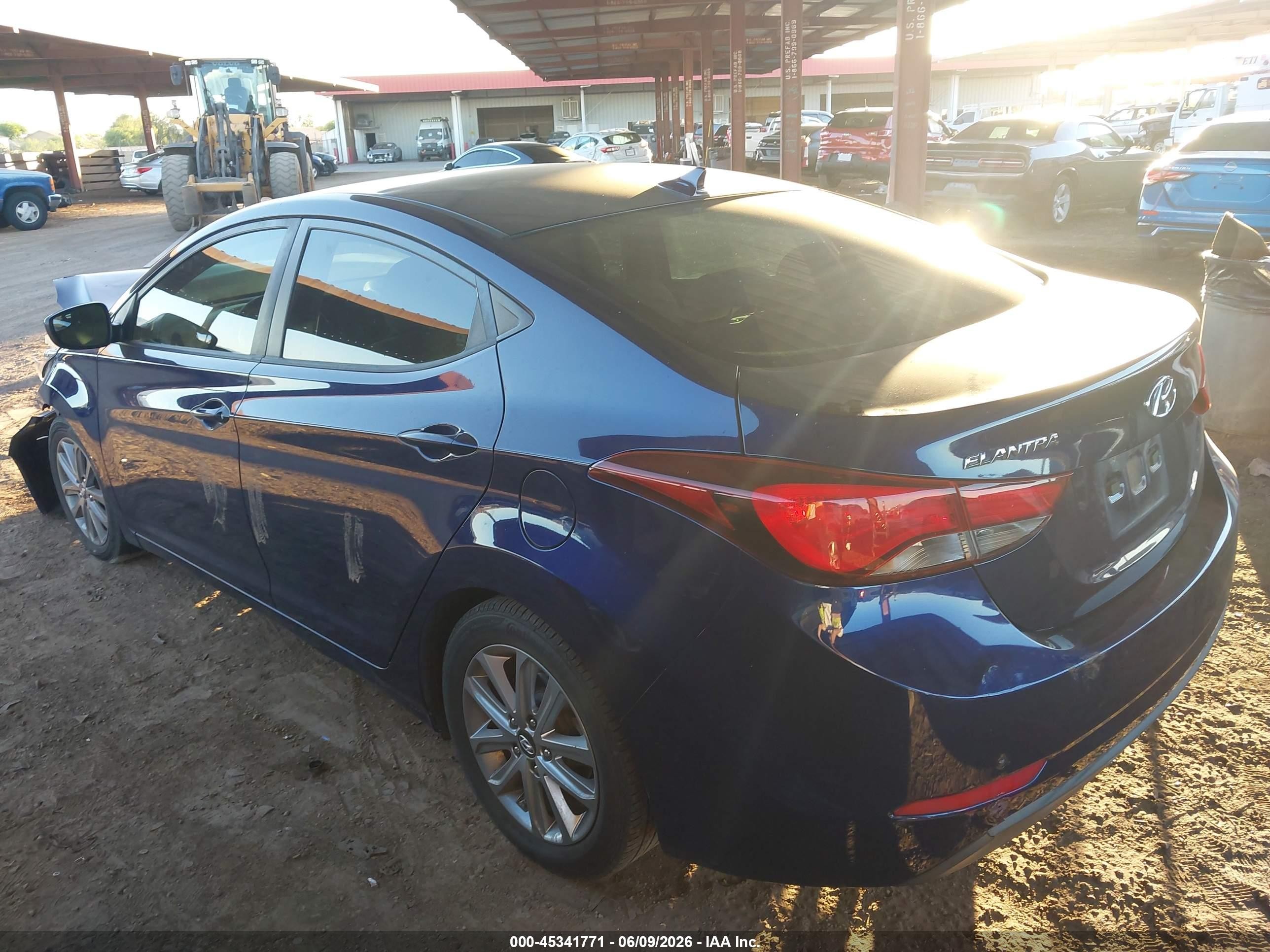 2014 Hyundai Elantra Se Синий vin: 5NPDH4AE0EH529535