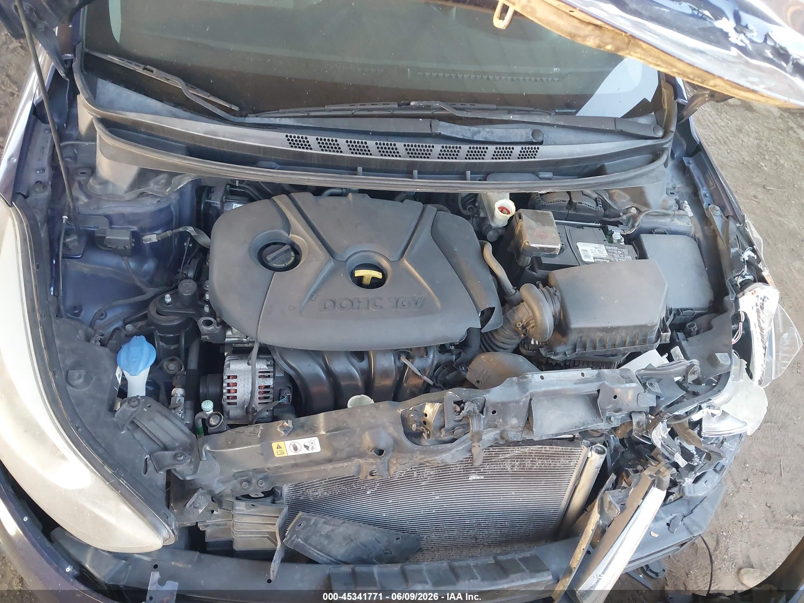 2014 Hyundai Elantra Se Синий vin: 5NPDH4AE0EH529535