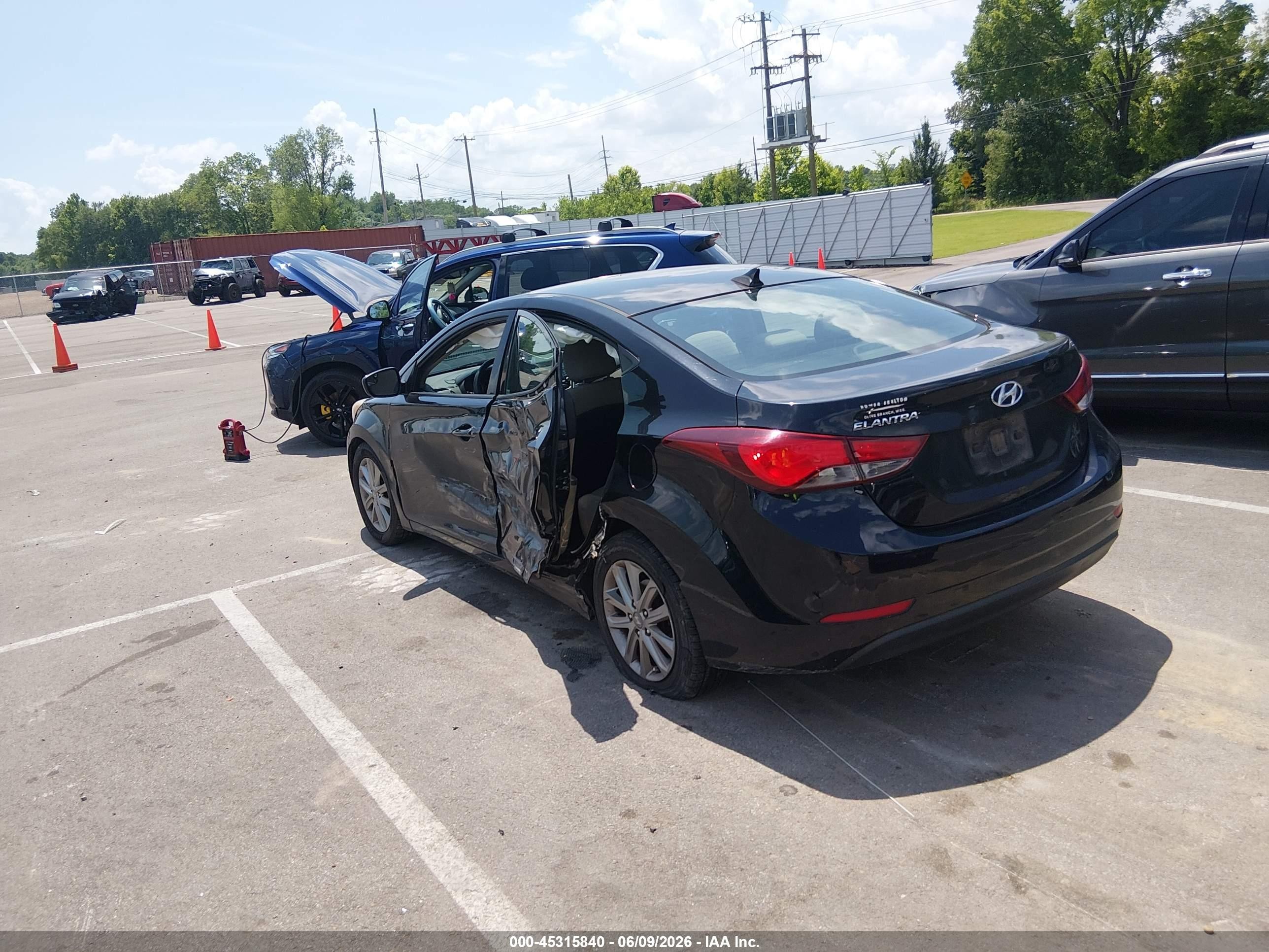 2014 Hyundai Elantra Se Black vin: 5NPDH4AE0EH534170