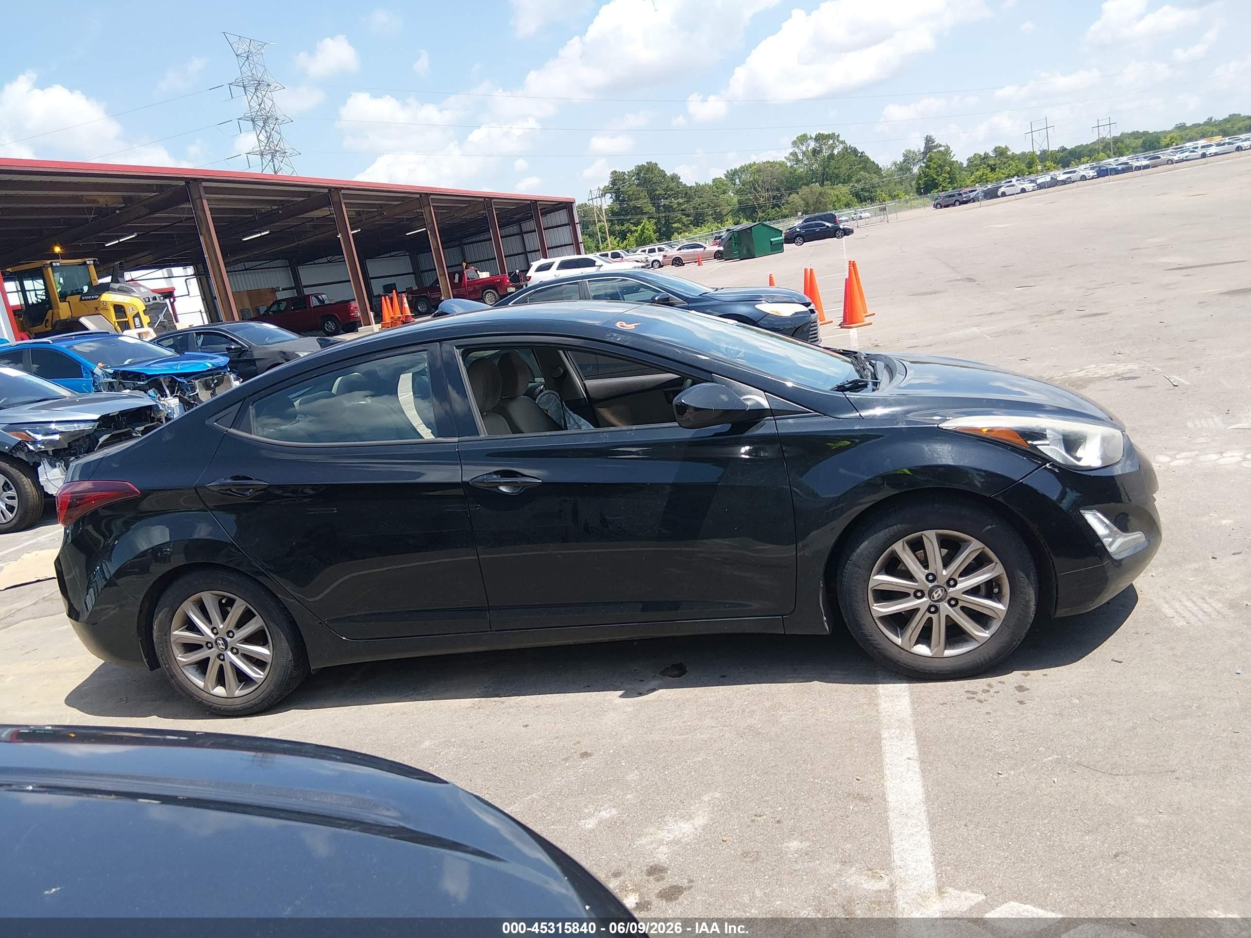 2014 Hyundai Elantra Se Black vin: 5NPDH4AE0EH534170