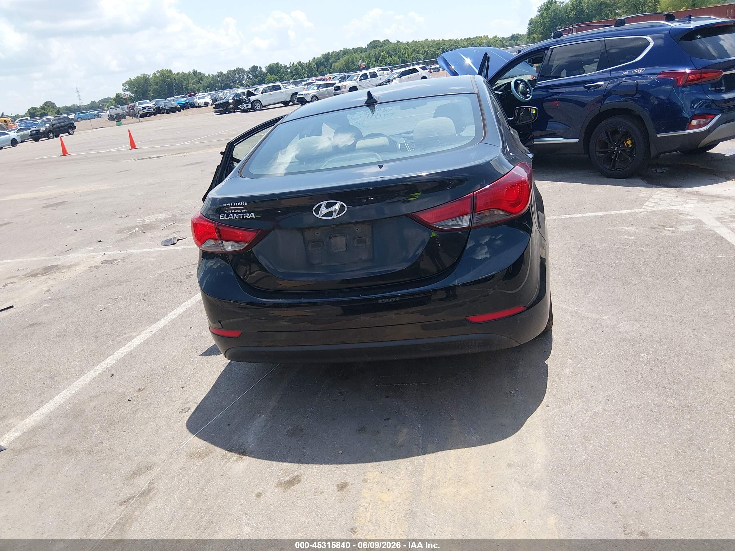 2014 Hyundai Elantra Se Black vin: 5NPDH4AE0EH534170