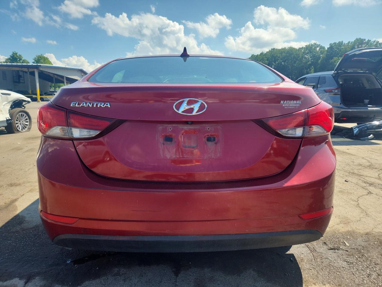 2014 Hyundai Elantra Se Красный vin: 5NPDH4AE0EH538235