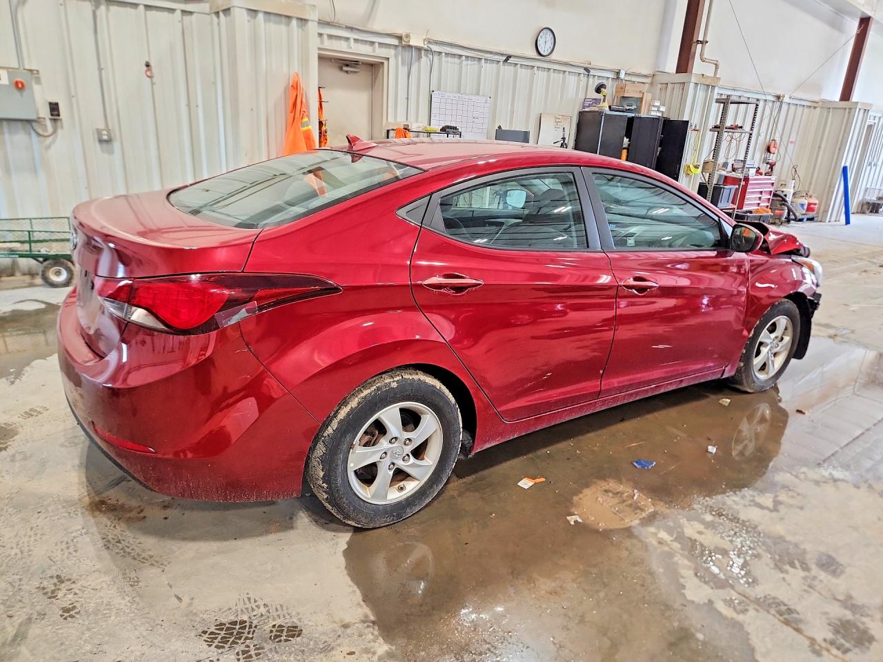 2014 Hyundai Elantra Se Красный vin: 5NPDH4AE0EH539983