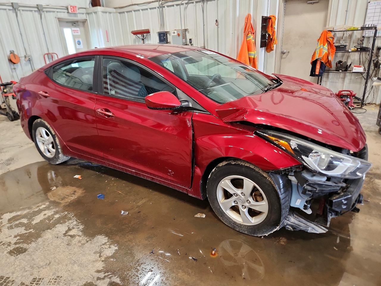 2014 Hyundai Elantra Se Красный vin: 5NPDH4AE0EH539983