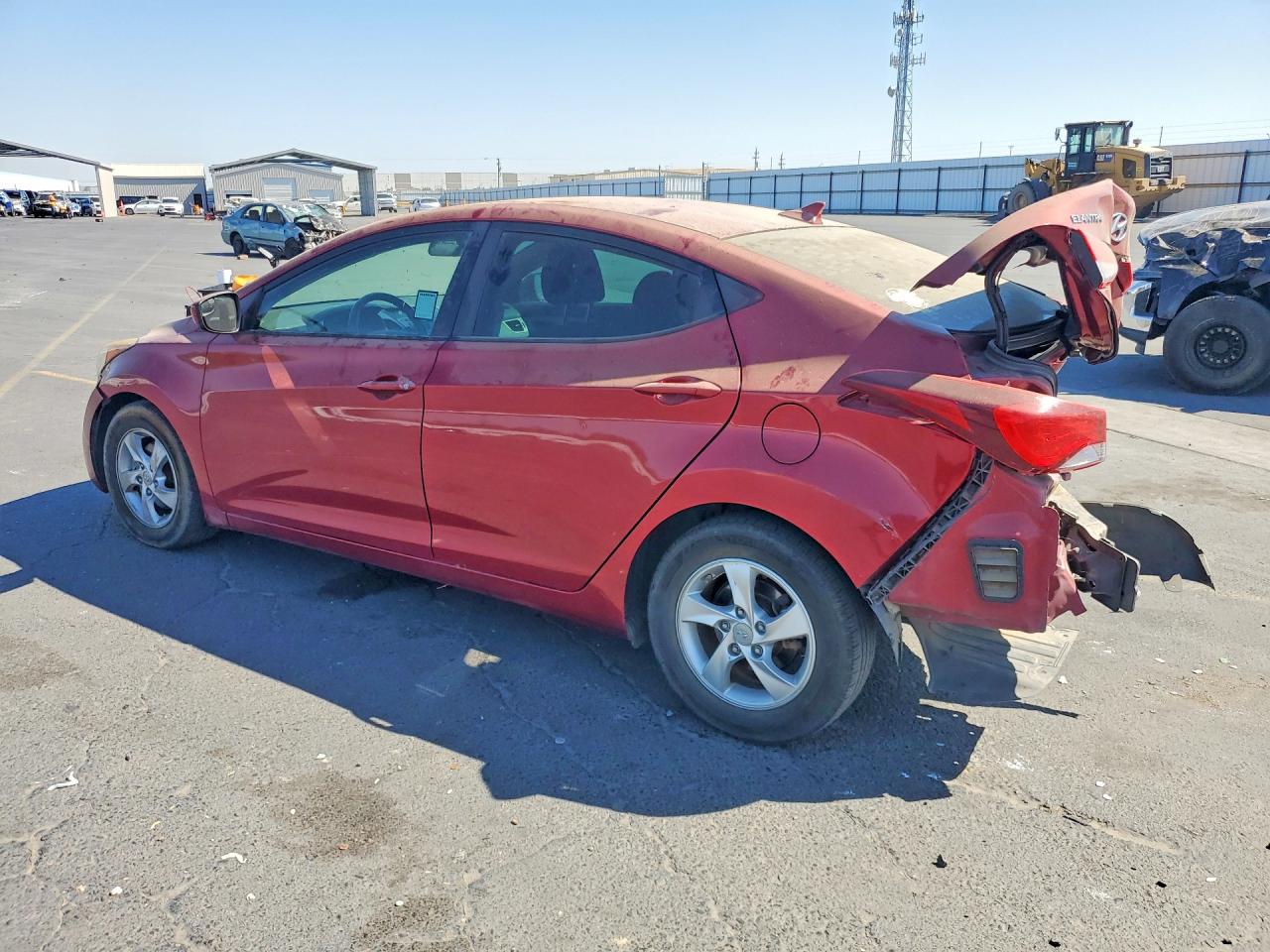 2014 Hyundai Elantra Se Red vin: 5NPDH4AE0EH544052