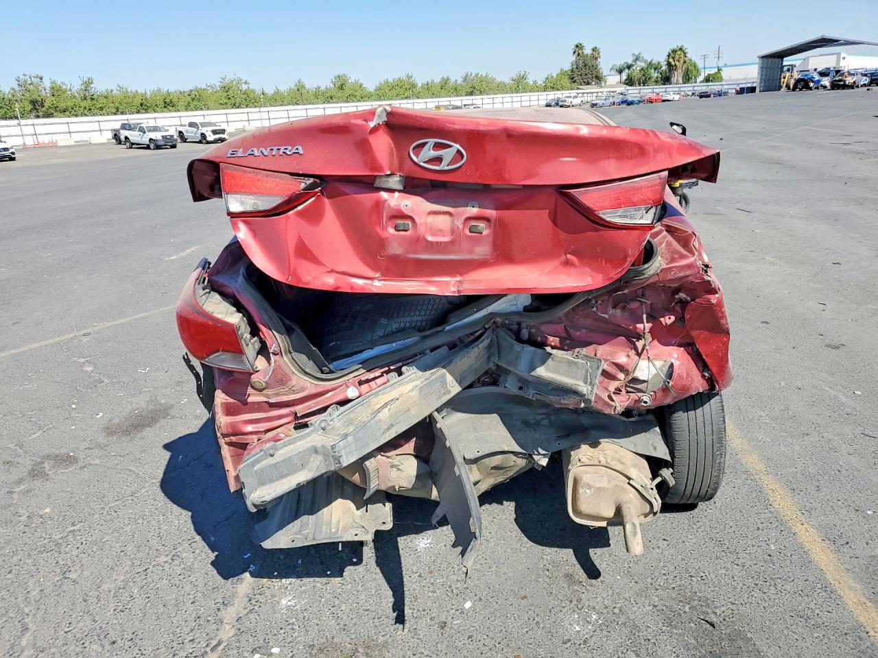 2014 Hyundai Elantra Se Red vin: 5NPDH4AE0EH544052