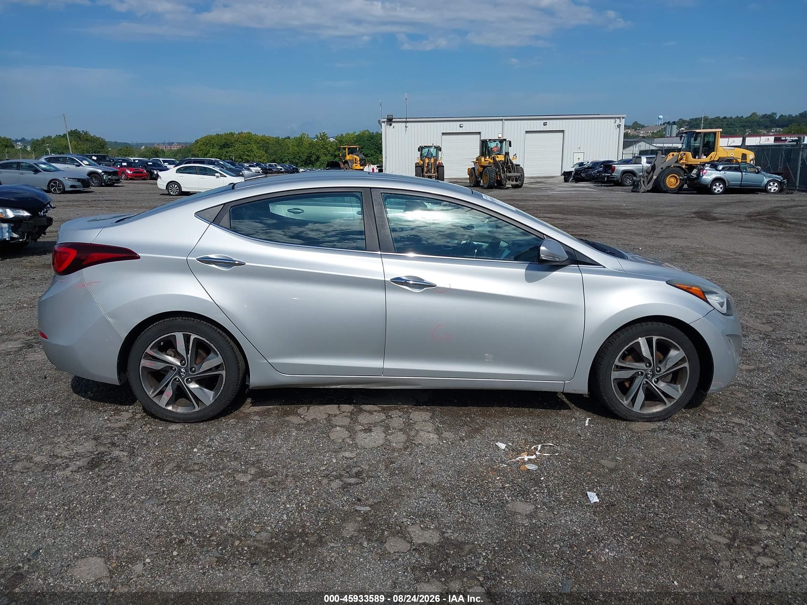 2015 Hyundai Elantra Limited Silver vin: 5NPDH4AE0FH548006