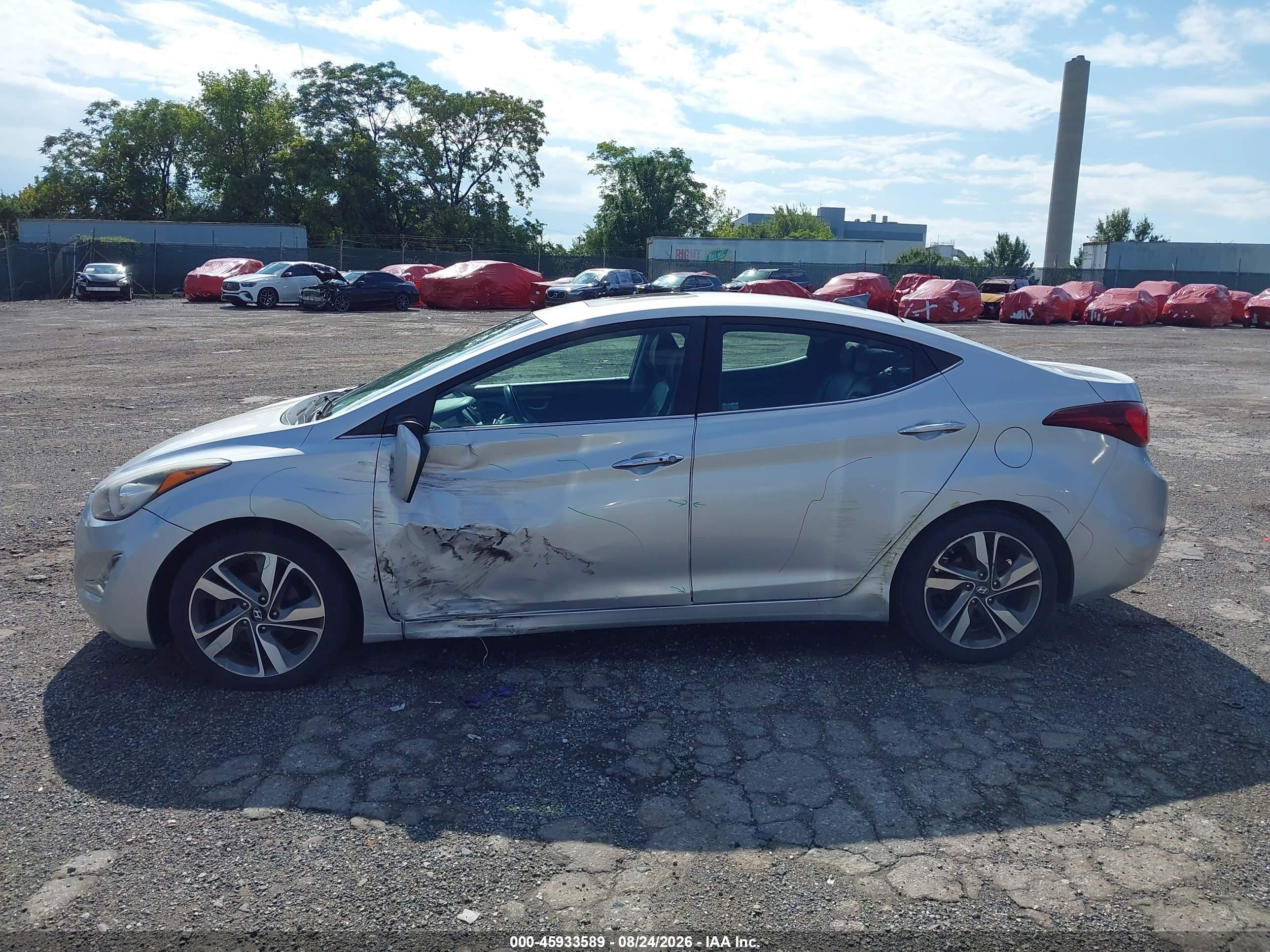 2015 Hyundai Elantra Limited Silver vin: 5NPDH4AE0FH548006