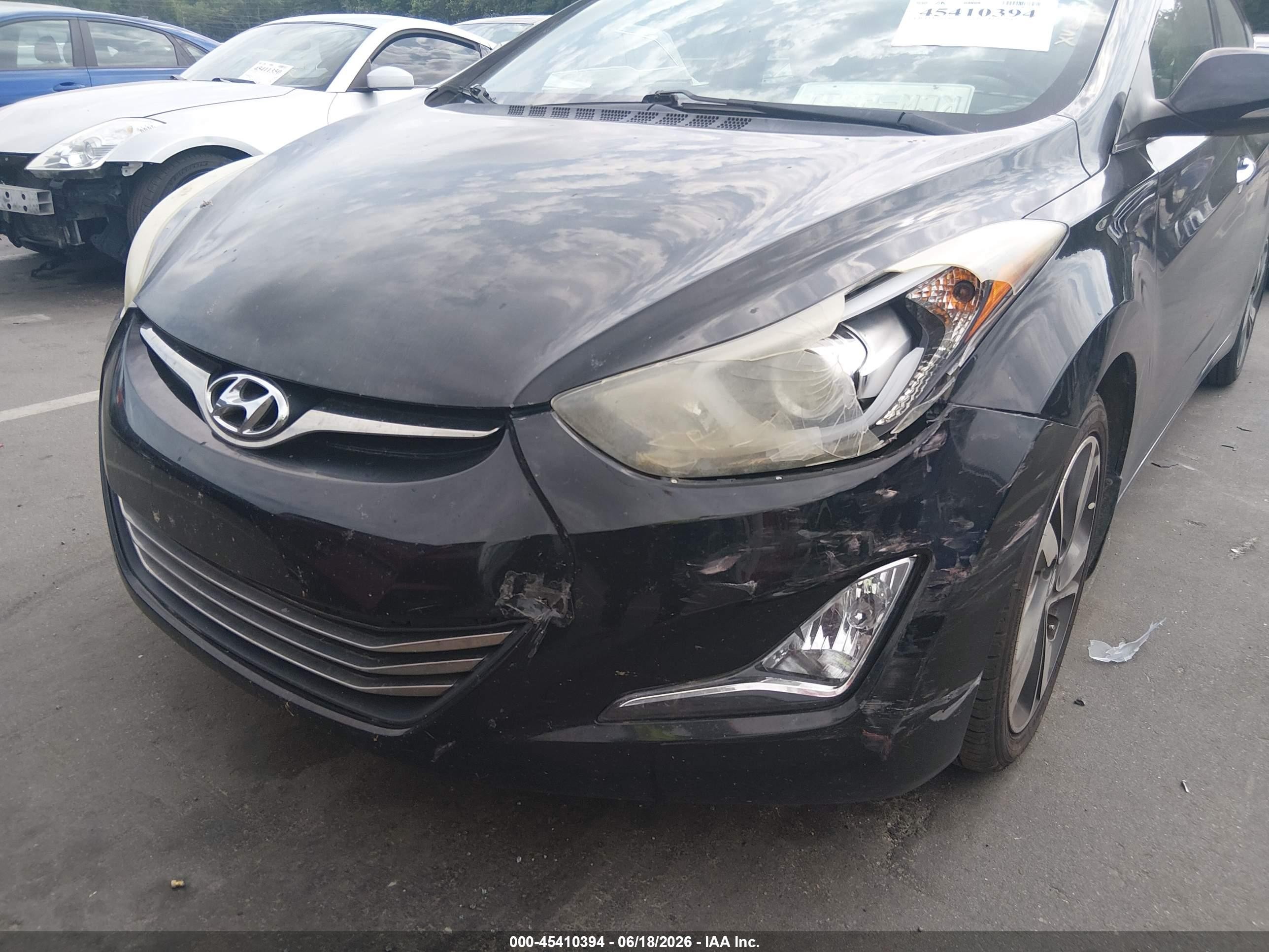 2015 Hyundai Elantra Limited Black vin: 5NPDH4AE0FH549656