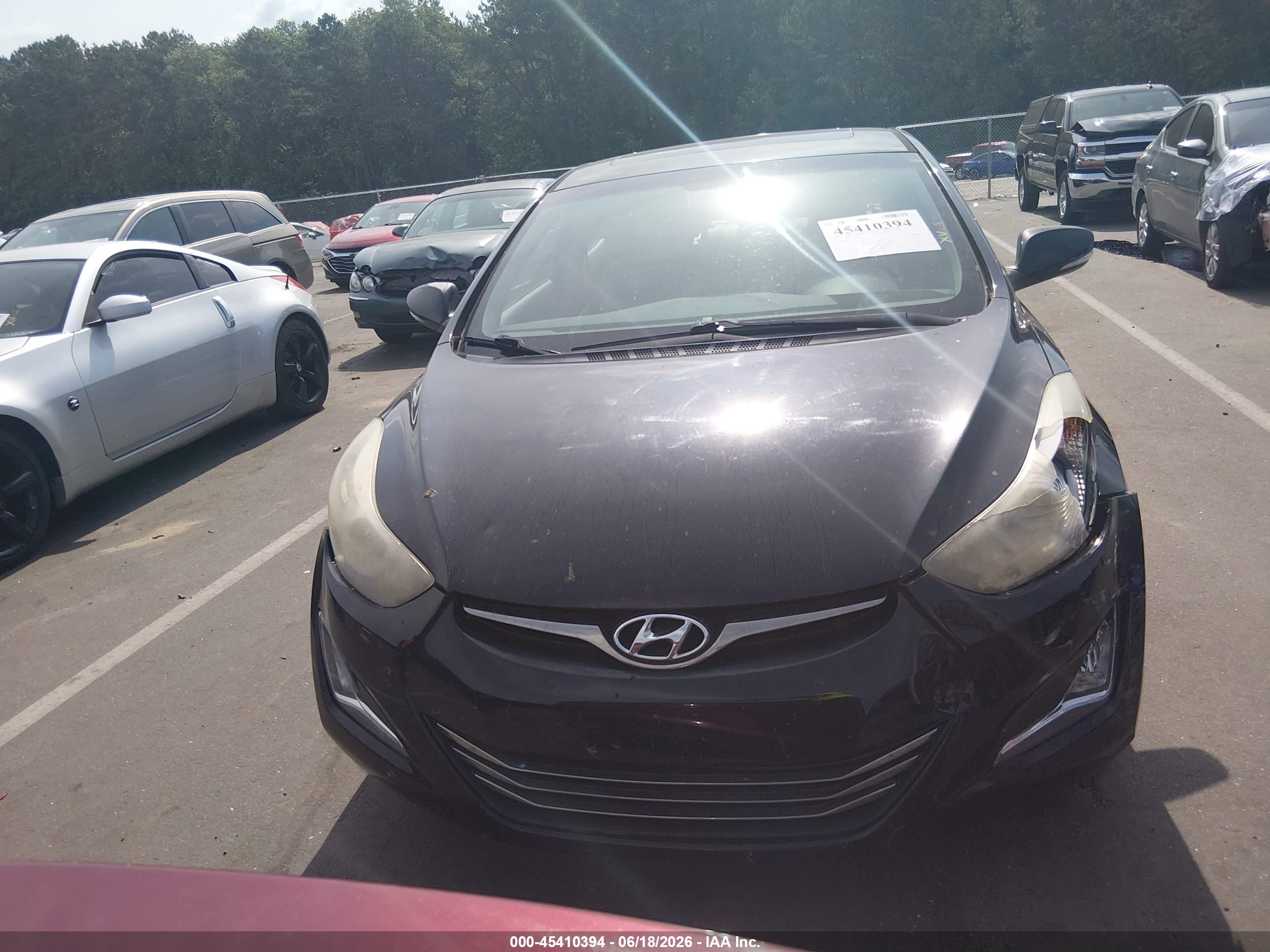 2015 Hyundai Elantra Limited Black vin: 5NPDH4AE0FH549656