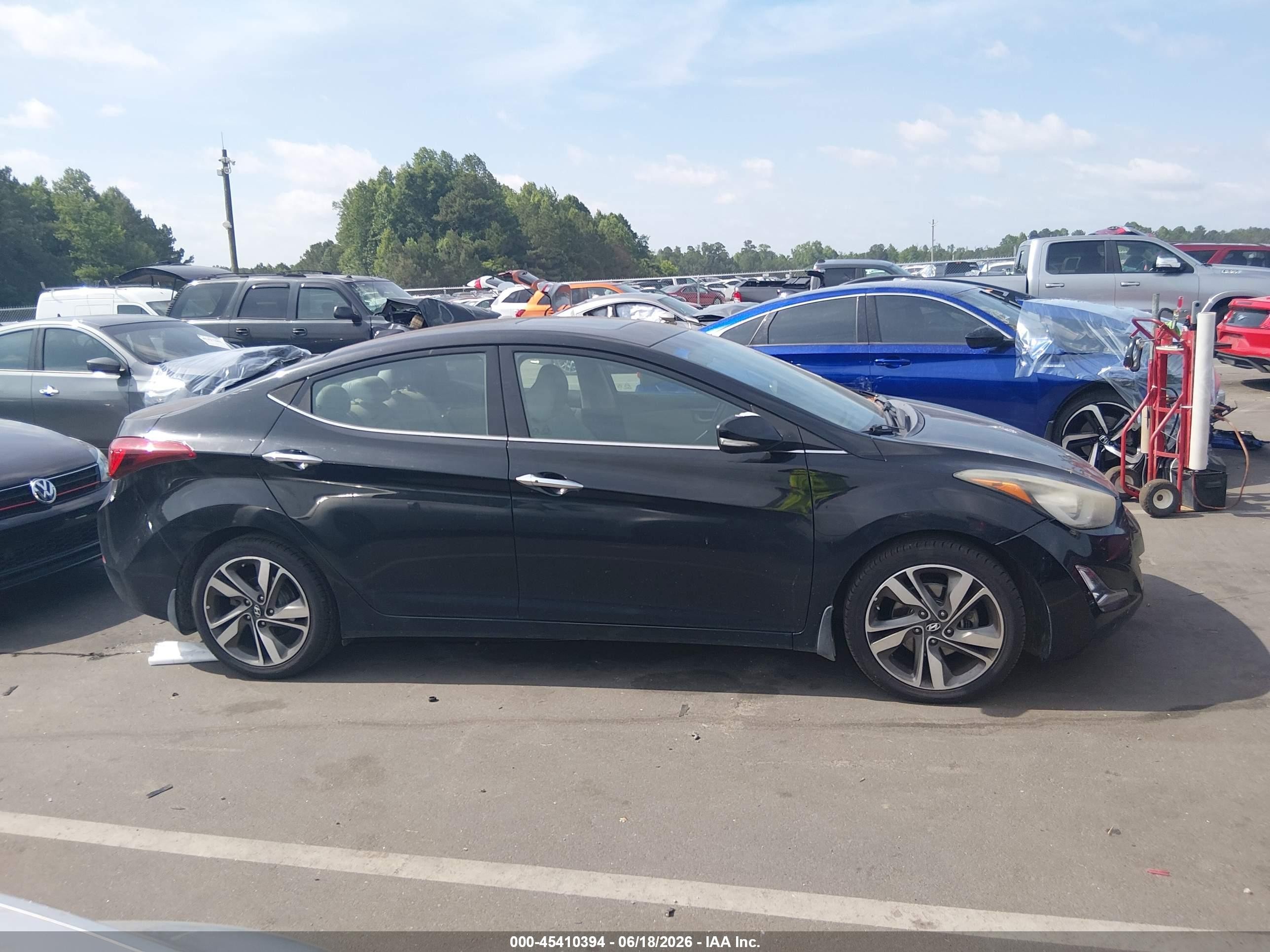 2015 Hyundai Elantra Limited Black vin: 5NPDH4AE0FH549656