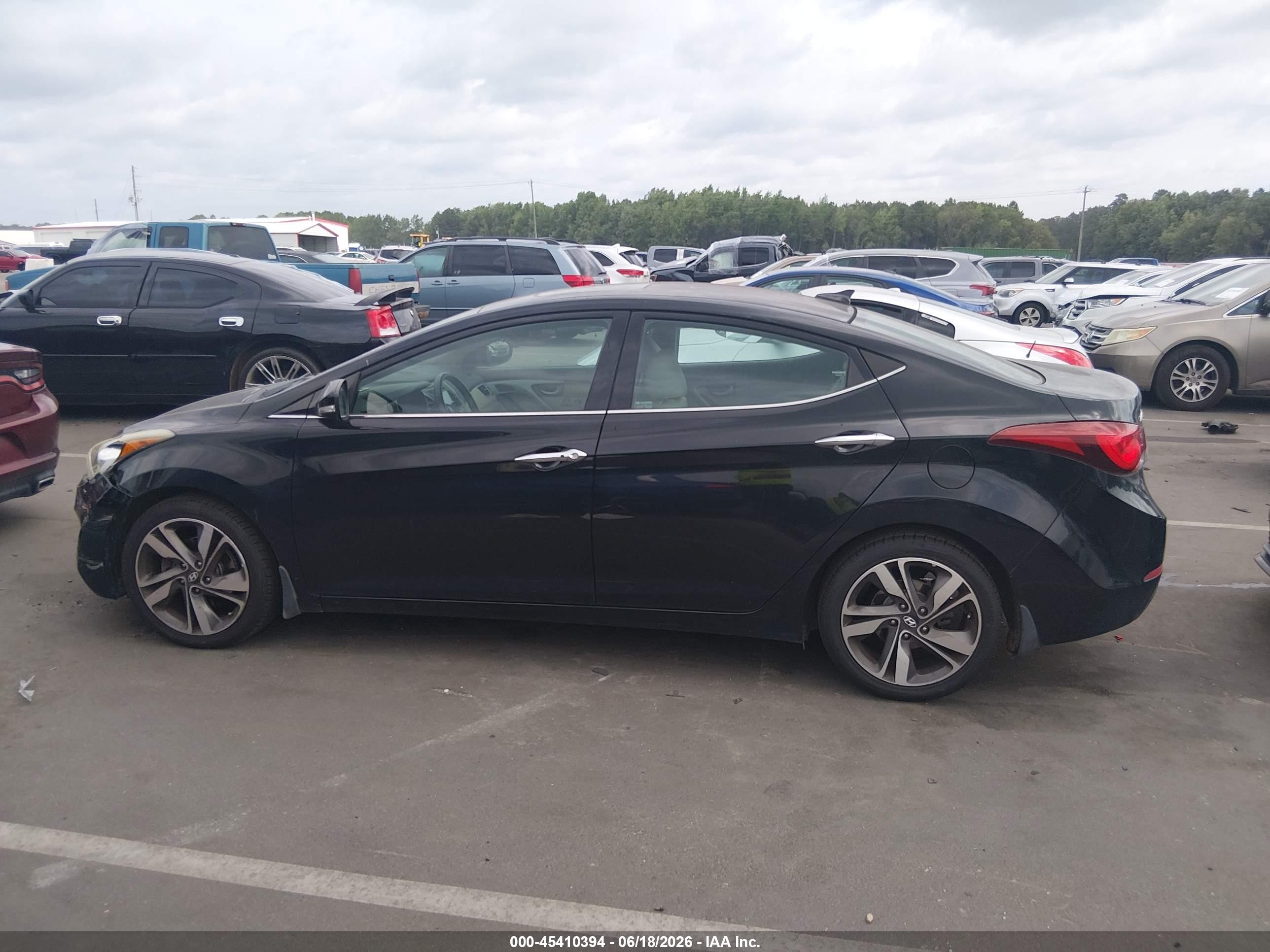 2015 Hyundai Elantra Limited Black vin: 5NPDH4AE0FH549656
