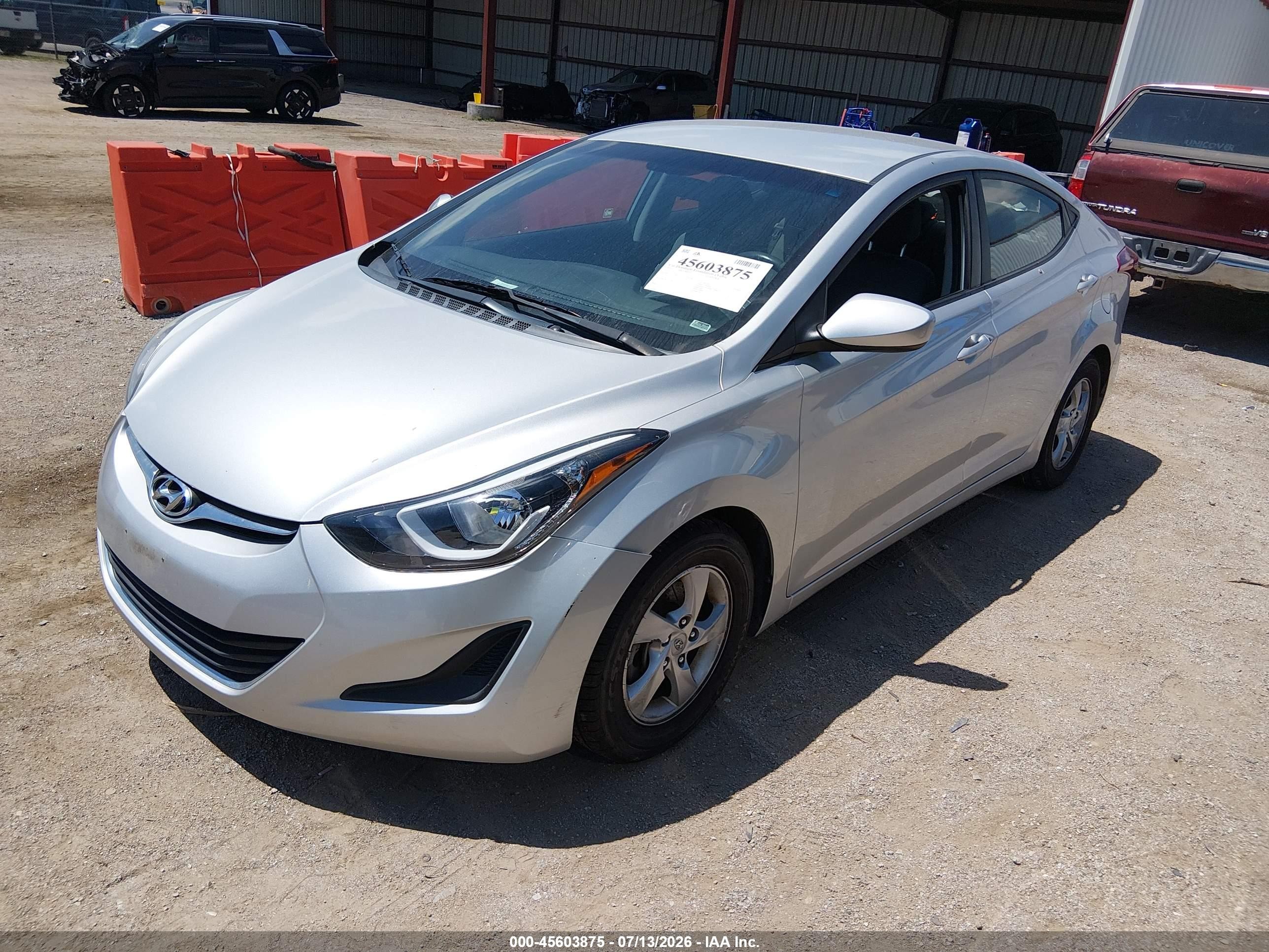 2015 Hyundai Elantra Se Silver vin: 5NPDH4AE0FH556736