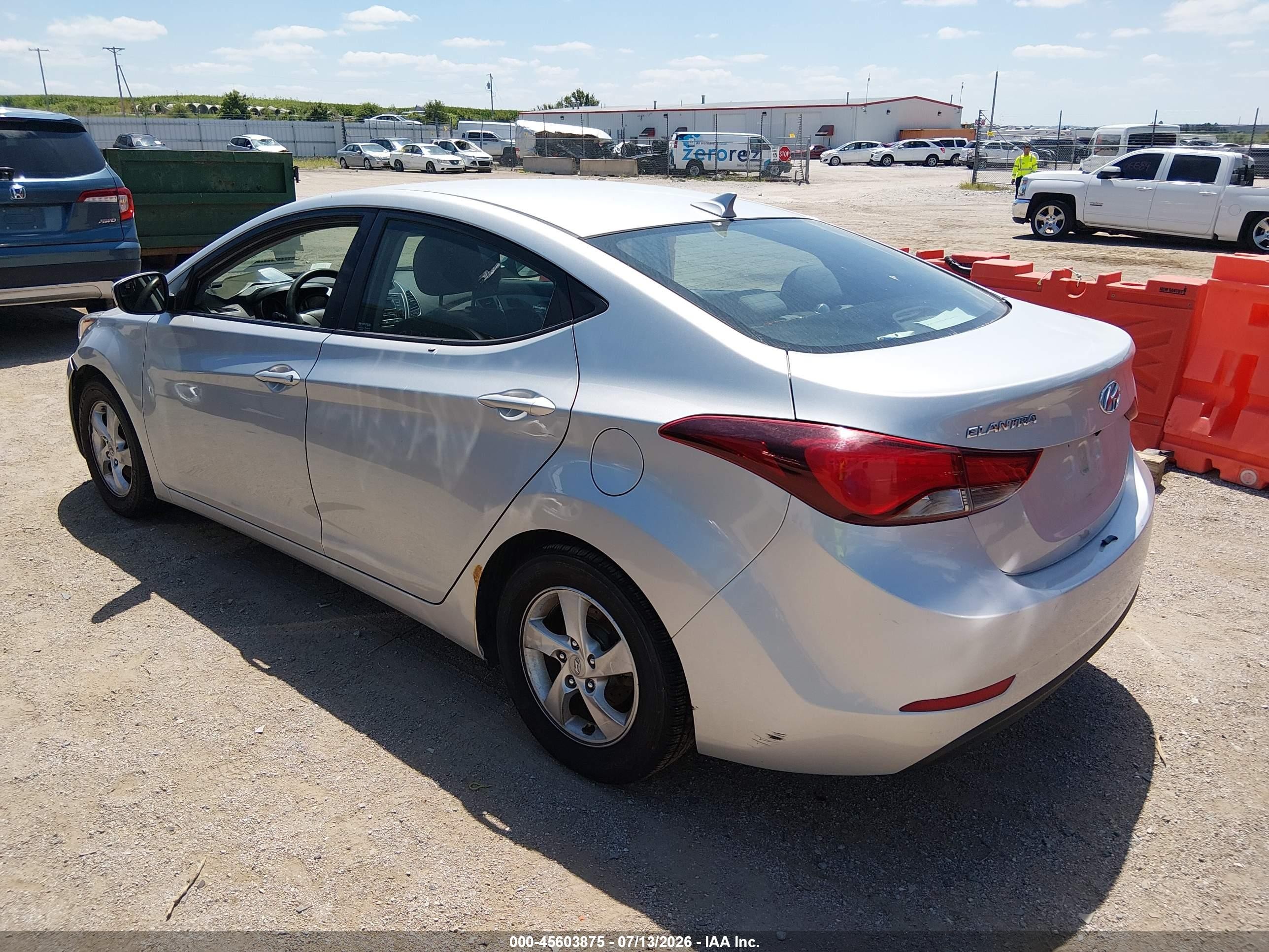 2015 Hyundai Elantra Se Silver vin: 5NPDH4AE0FH556736