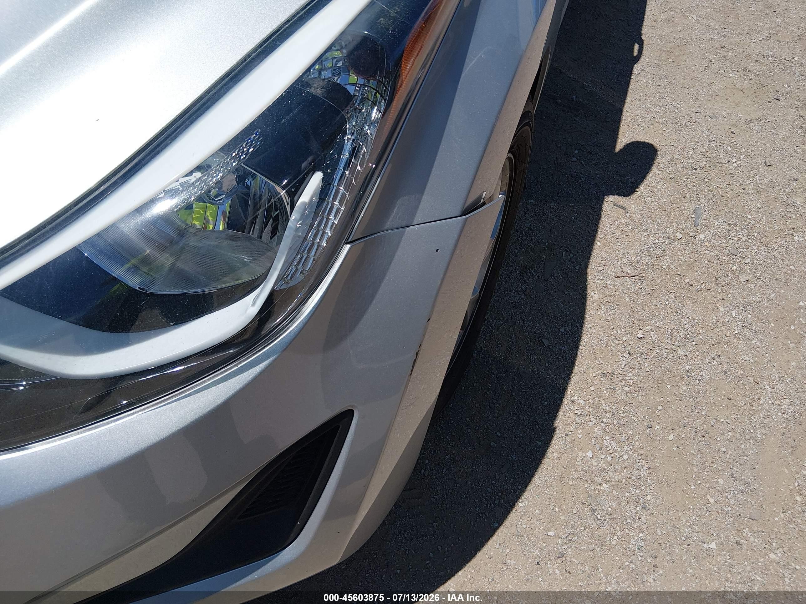 2015 Hyundai Elantra Se Silver vin: 5NPDH4AE0FH556736
