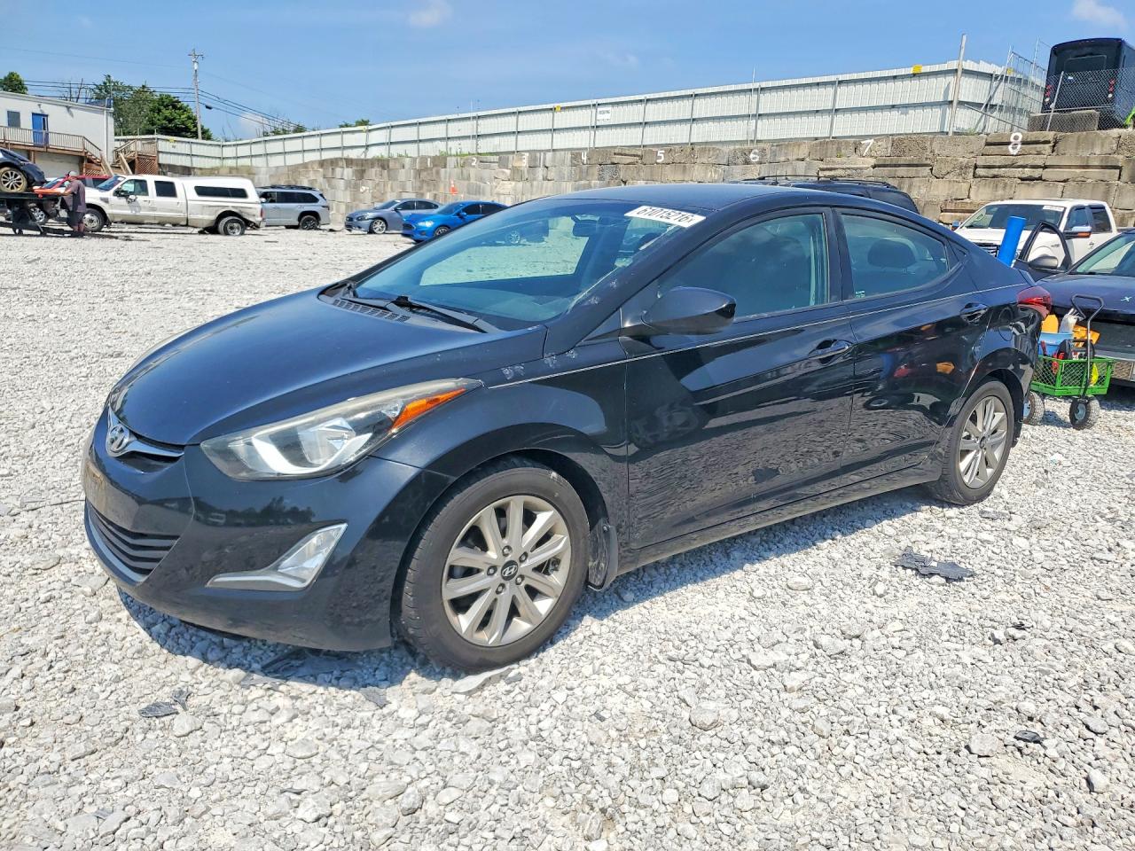 2015 Hyundai Elantra Se Gray vin: 5NPDH4AE0FH560057