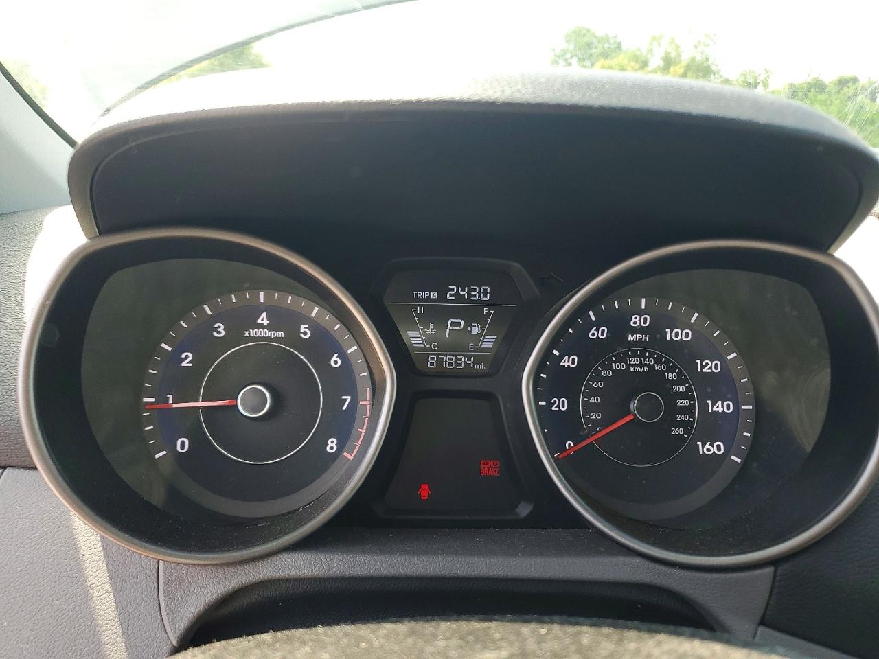 2015 Hyundai Elantra Se Gray vin: 5NPDH4AE0FH560057
