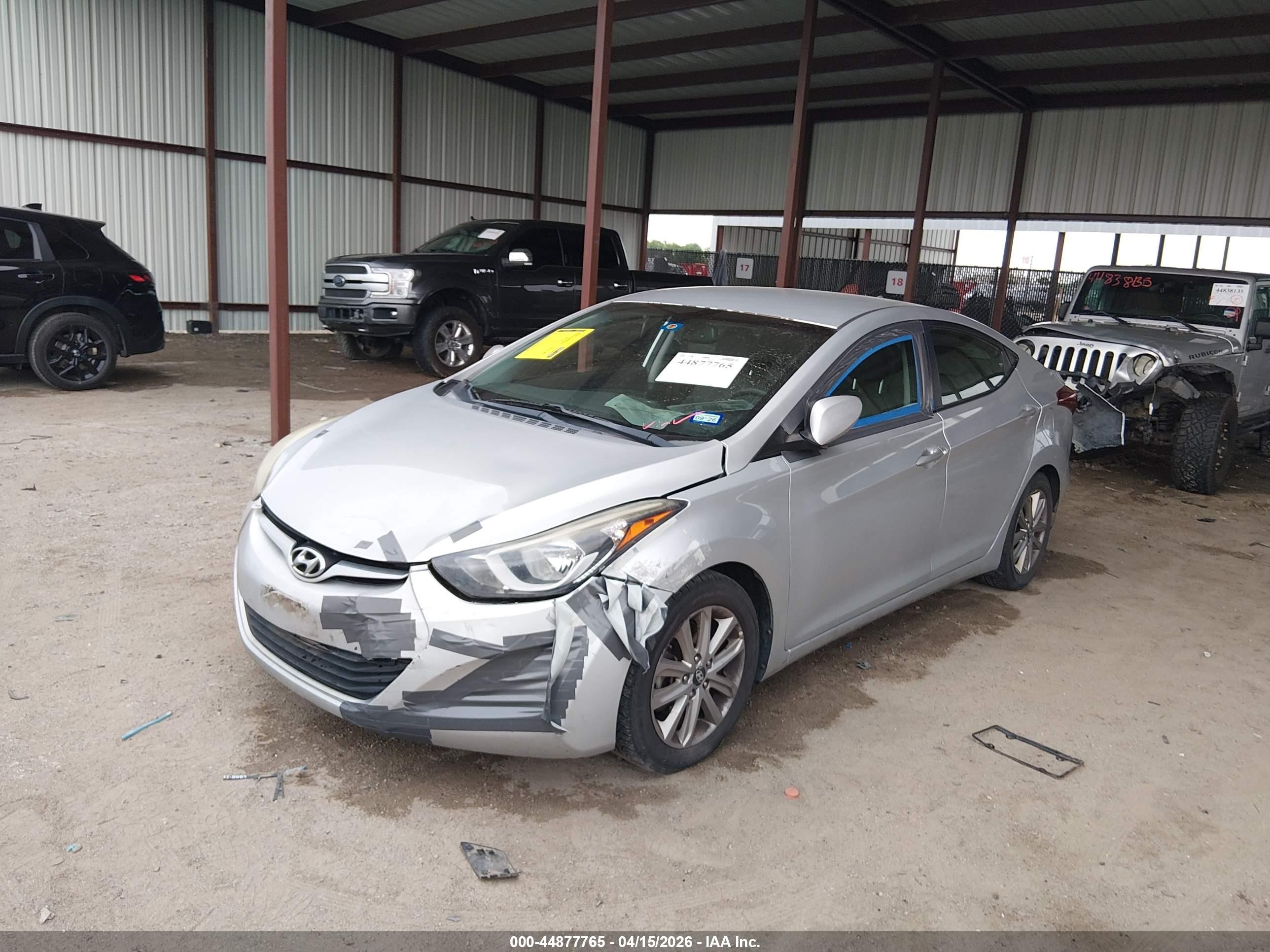 2015 Hyundai Elantra Se Silver vin: 5NPDH4AE0FH562245
