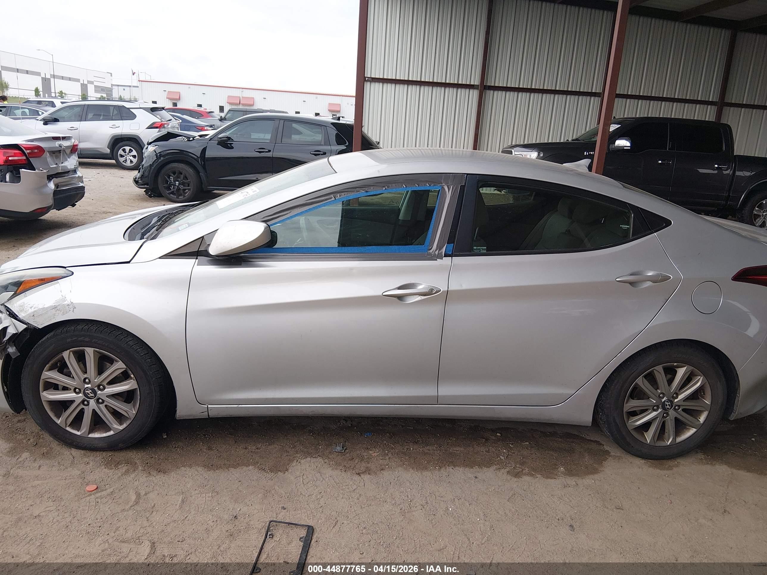 2015 Hyundai Elantra Se Silver vin: 5NPDH4AE0FH562245
