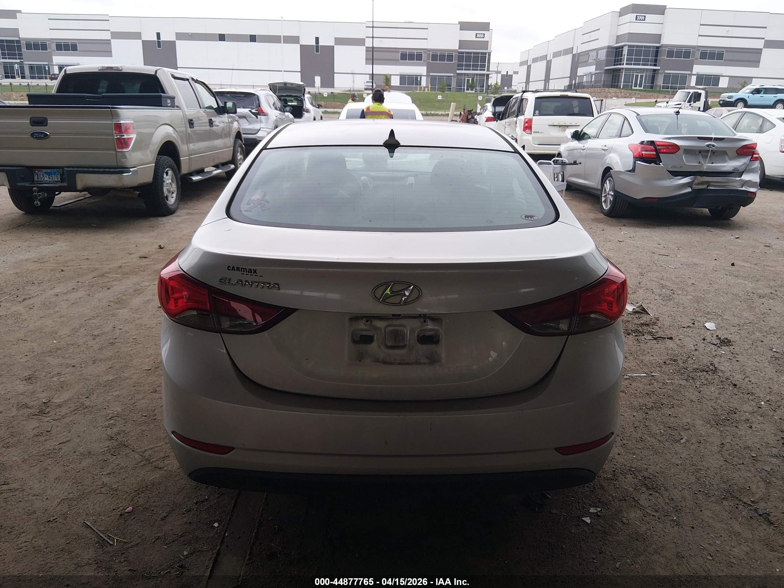 2015 Hyundai Elantra Se Silver vin: 5NPDH4AE0FH562245