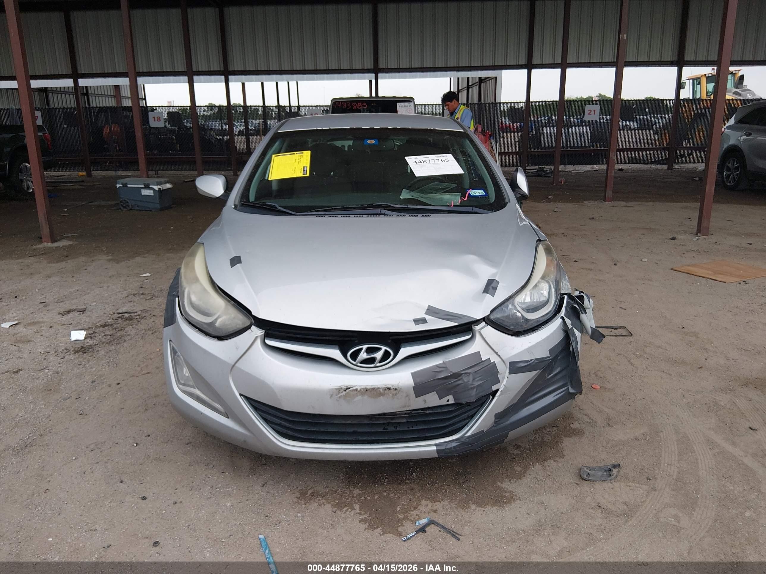 2015 Hyundai Elantra Se Silver vin: 5NPDH4AE0FH562245