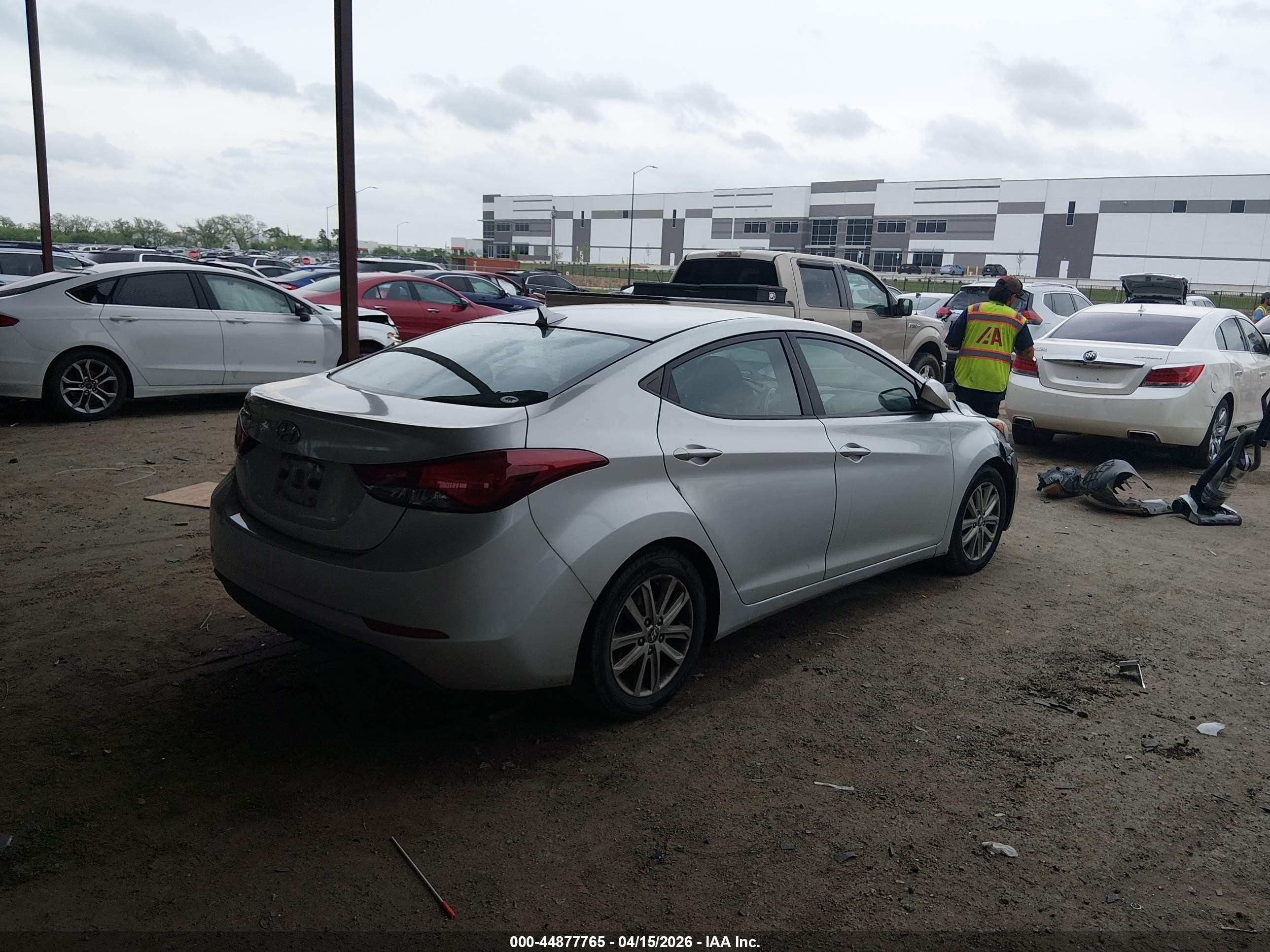 2015 Hyundai Elantra Se Silver vin: 5NPDH4AE0FH562245