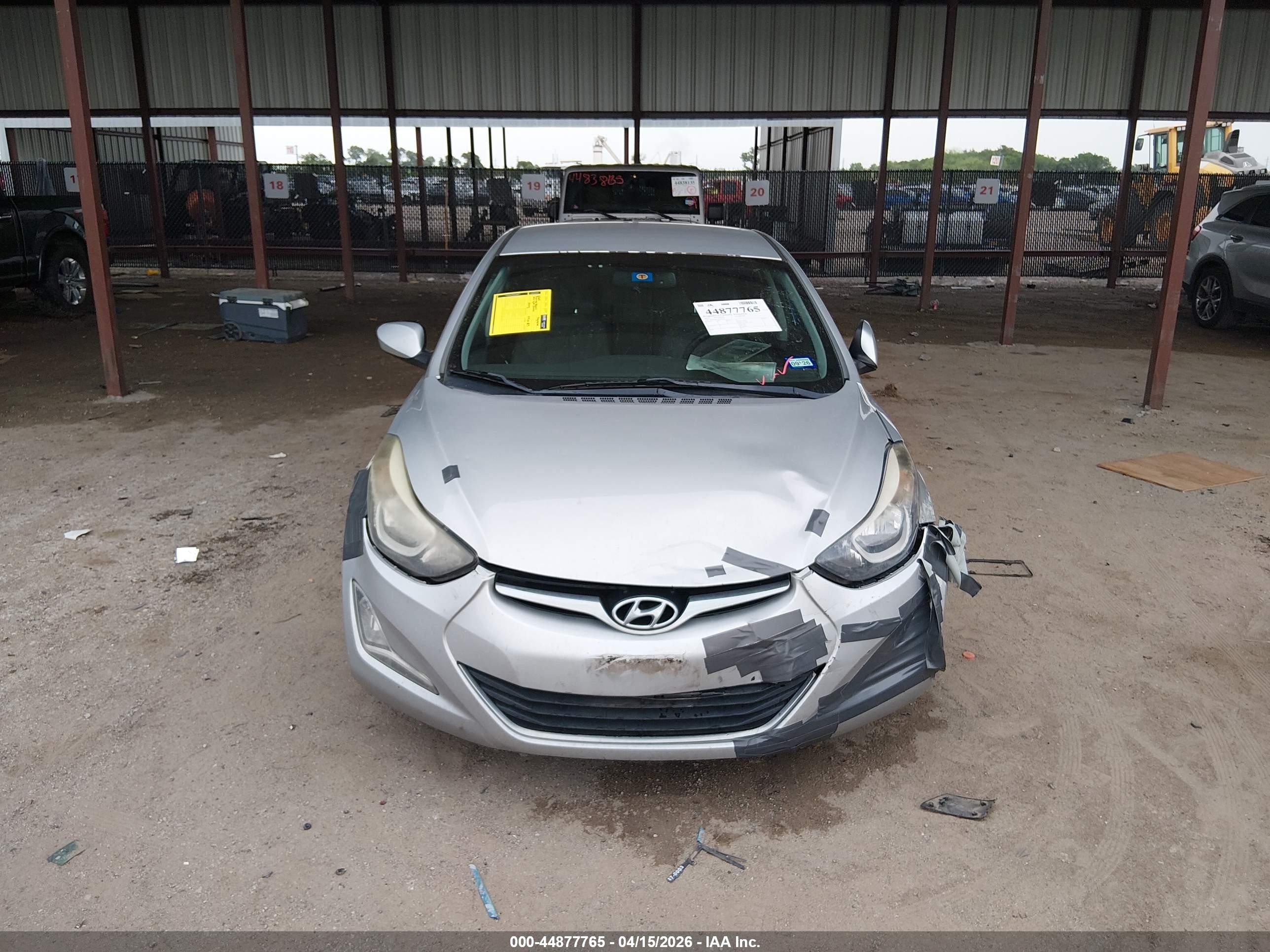 2015 Hyundai Elantra Se Silver vin: 5NPDH4AE0FH562245