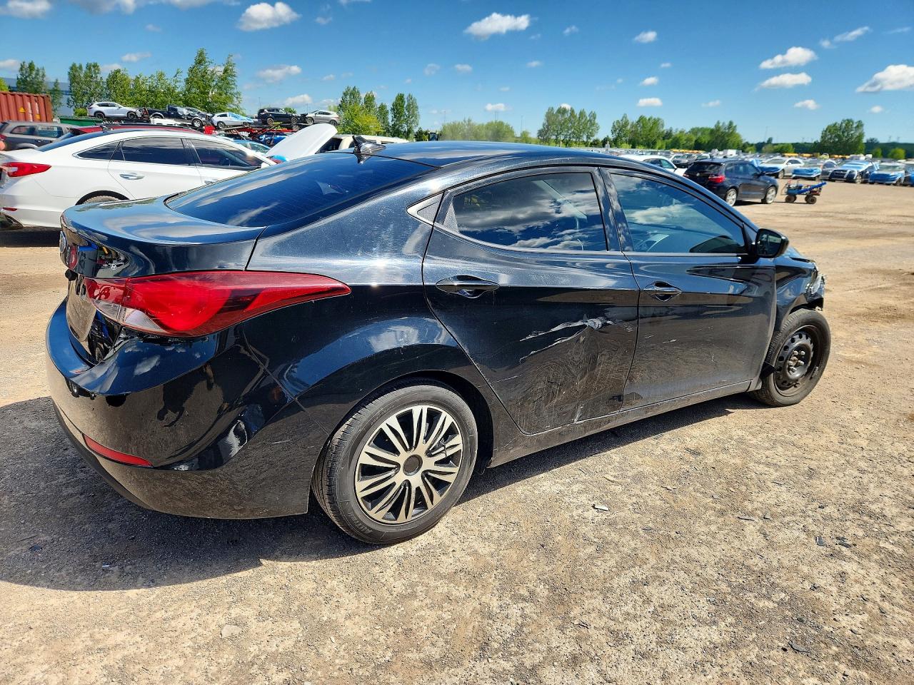2015 Hyundai Elantra Se Black vin: 5NPDH4AE0FH565534
