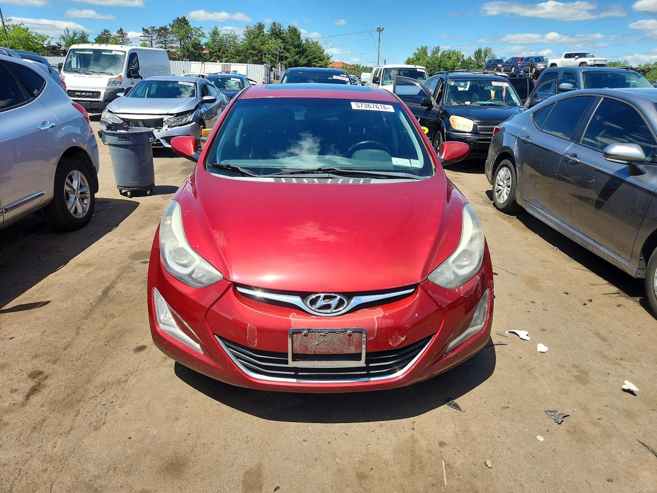 2015 Hyundai Elantra Se Red vin: 5NPDH4AE0FH566666