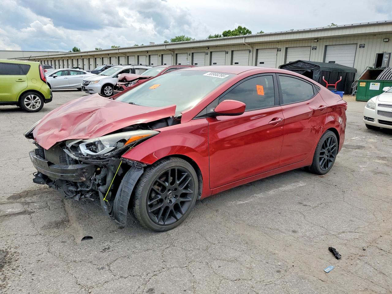 2015 Hyundai Elantra Se Red vin: 5NPDH4AE0FH567994