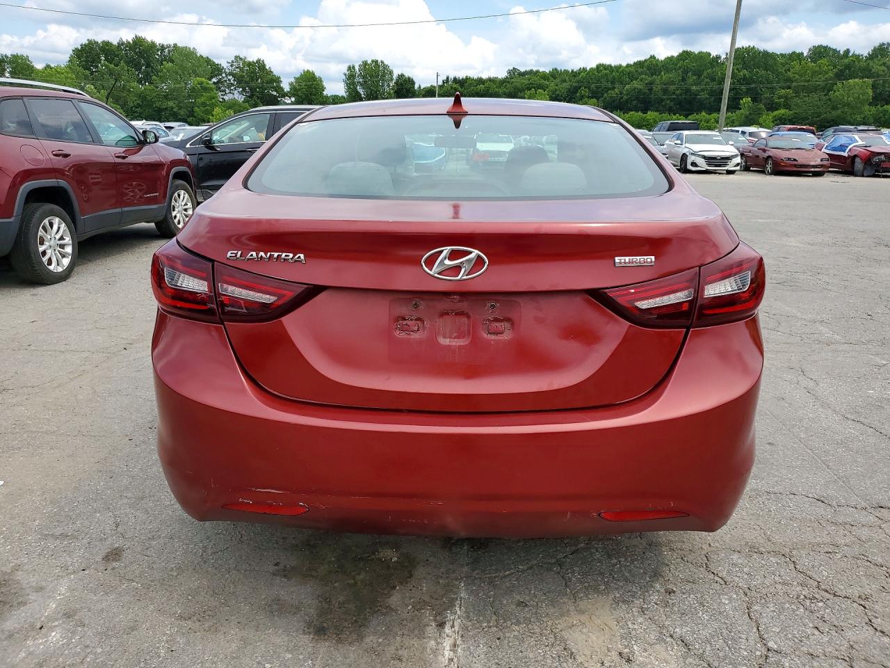 2015 Hyundai Elantra Se Red vin: 5NPDH4AE0FH567994