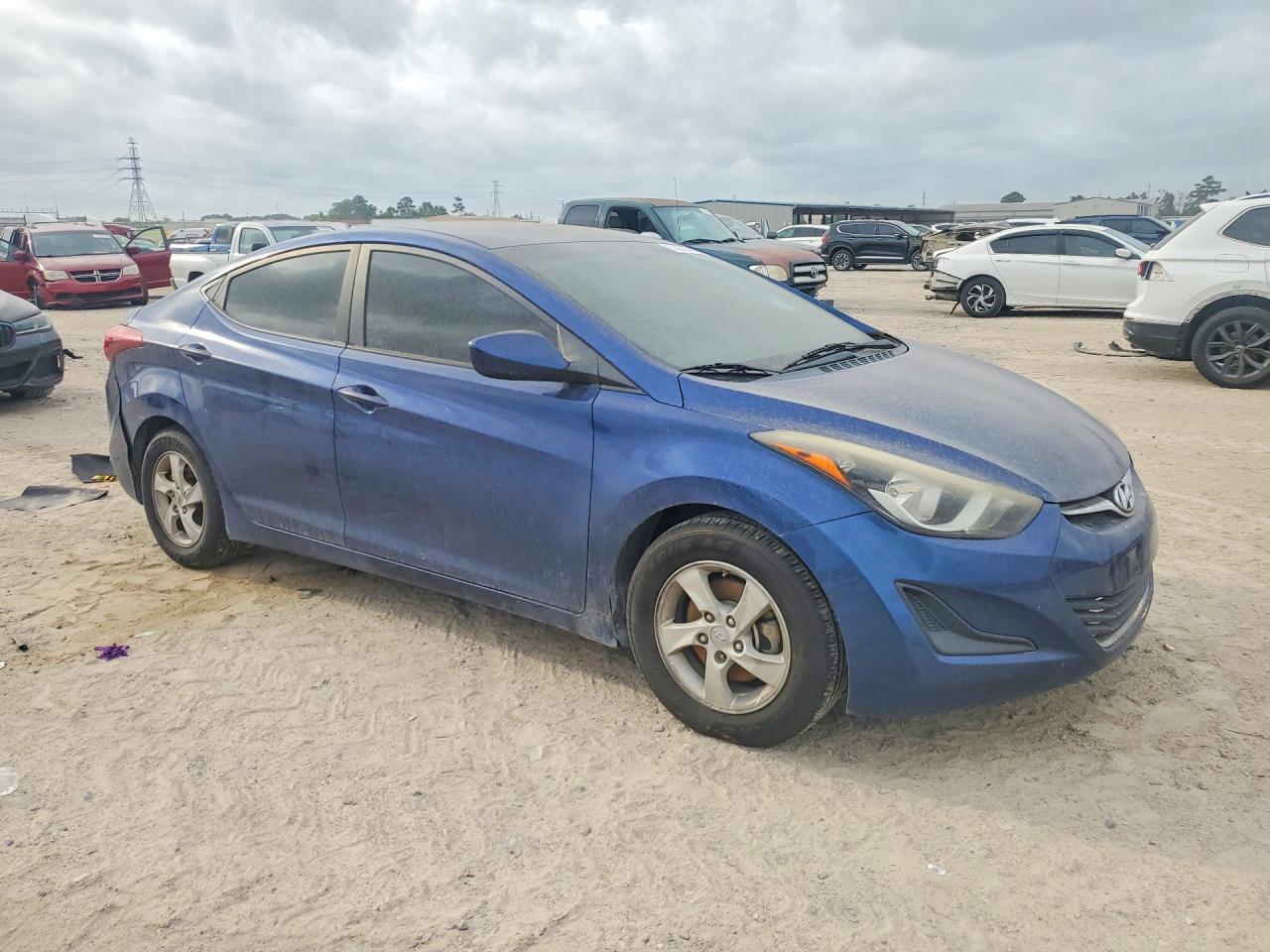 2015 Hyundai Elantra Se Blue vin: 5NPDH4AE0FH575867