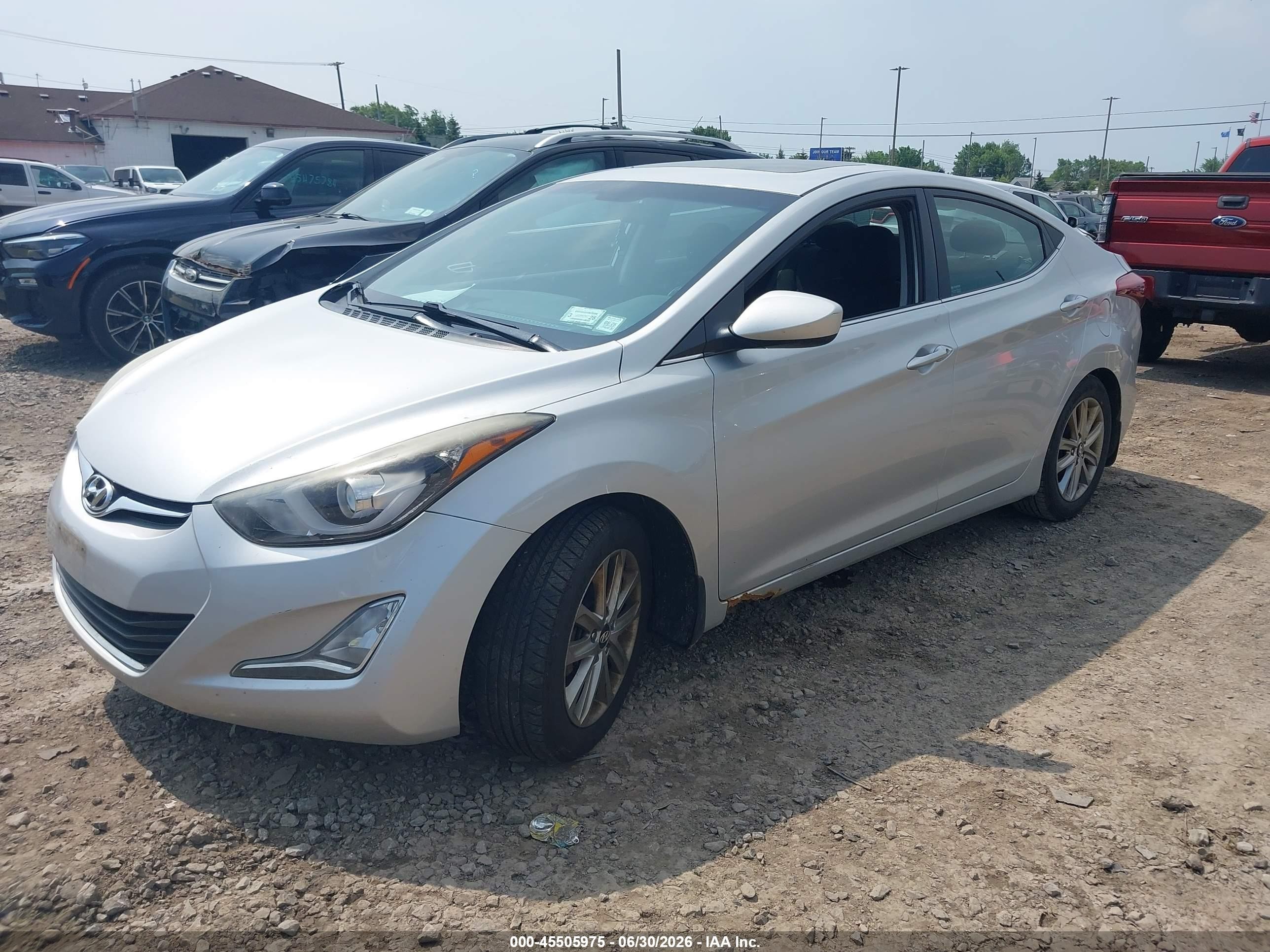 2015 Hyundai Elantra Se Silver vin: 5NPDH4AE0FH581636