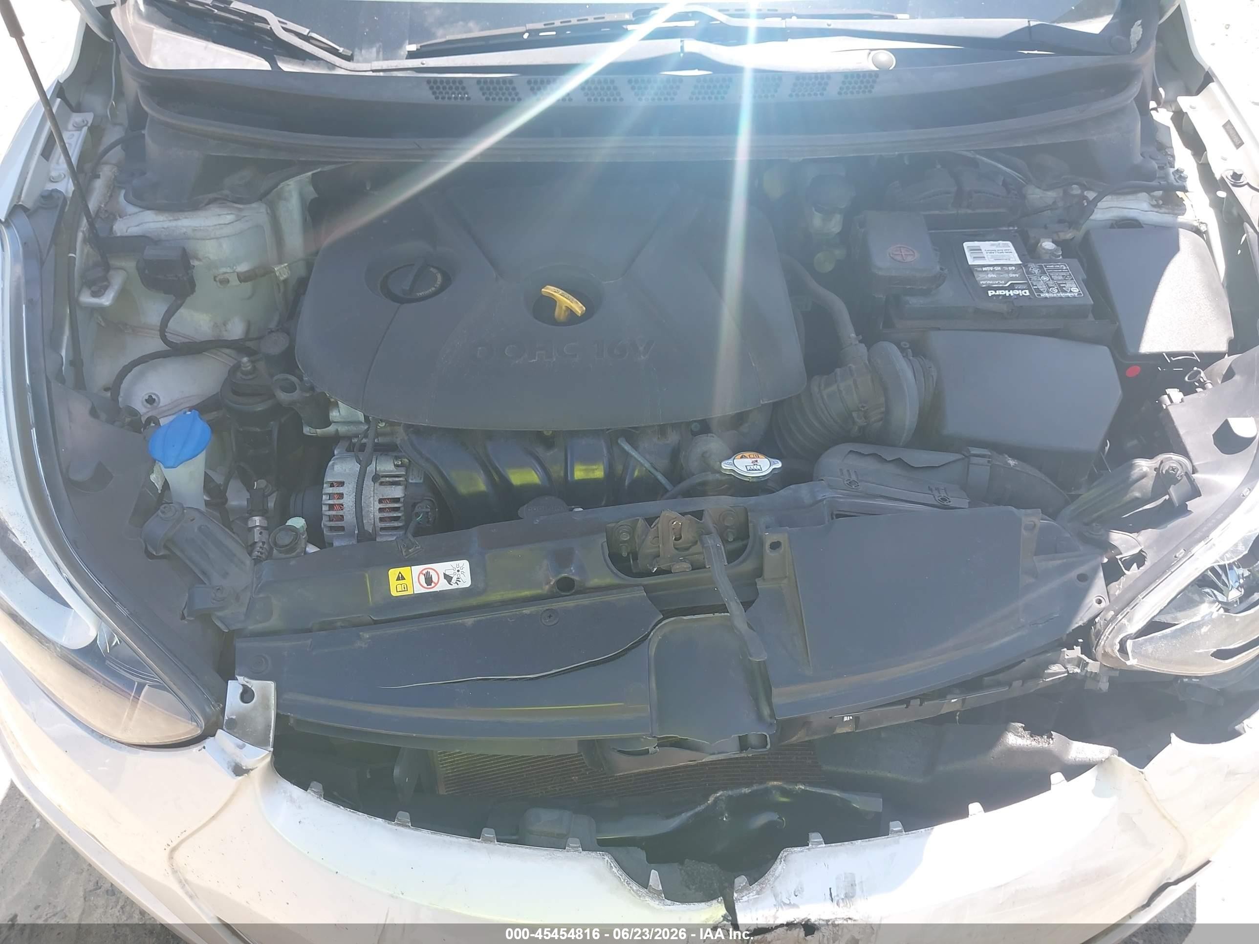 2015 Hyundai Elantra Se Gray vin: 5NPDH4AE0FH589428