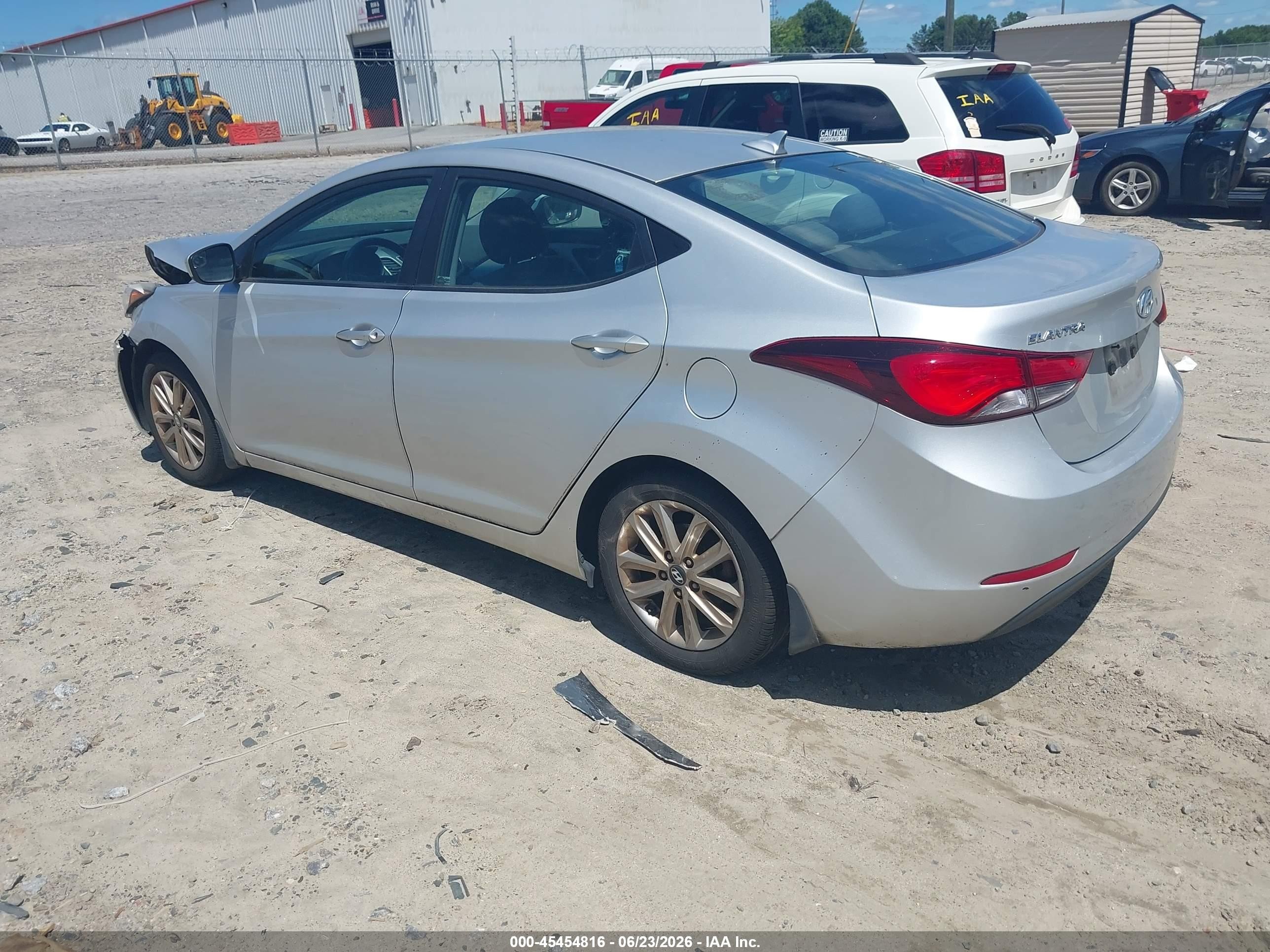 2015 Hyundai Elantra Se Gray vin: 5NPDH4AE0FH589428