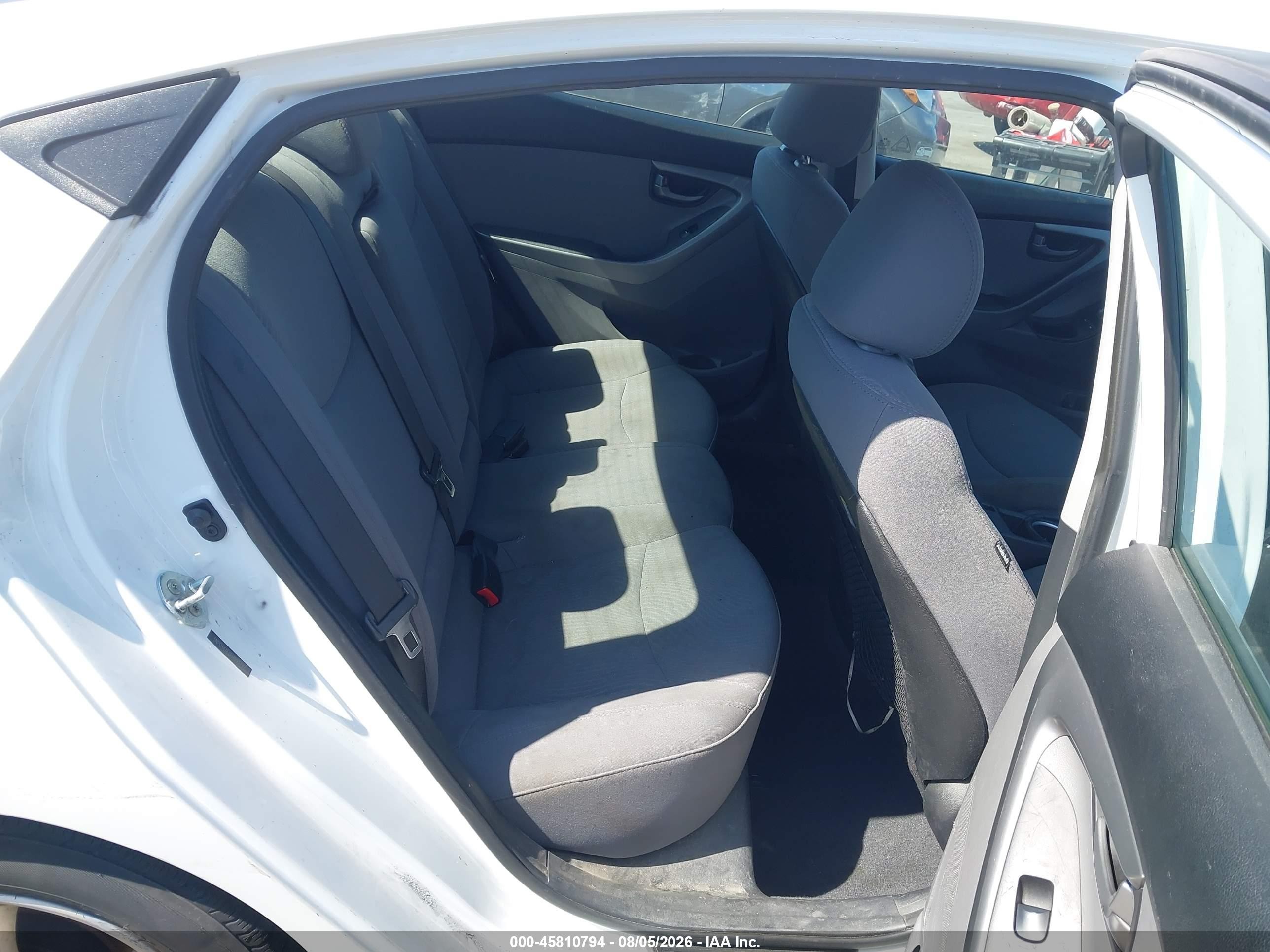 2015 Hyundai Elantra Se White vin: 5NPDH4AE0FH593737
