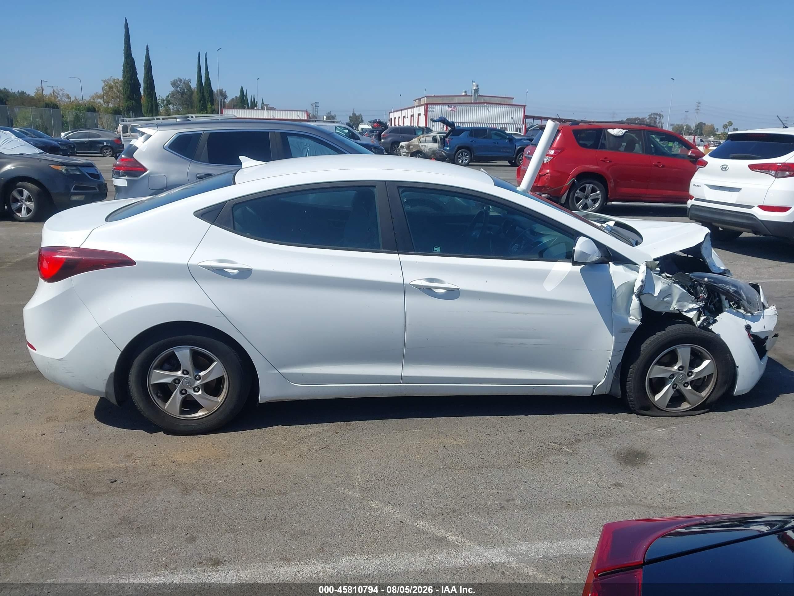 2015 Hyundai Elantra Se White vin: 5NPDH4AE0FH593737